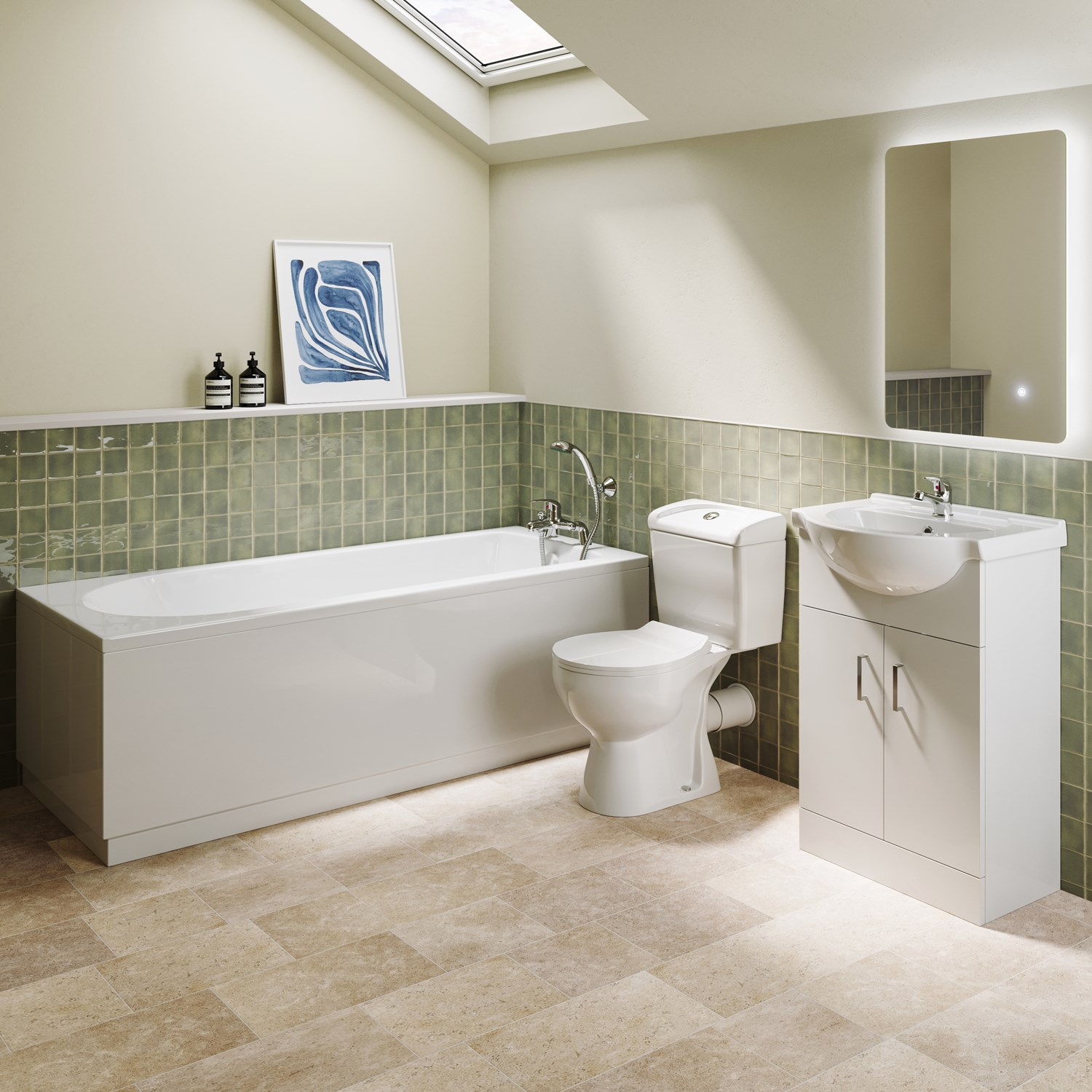 Vellamo Alpine Complete Bathroom Suite | Drench