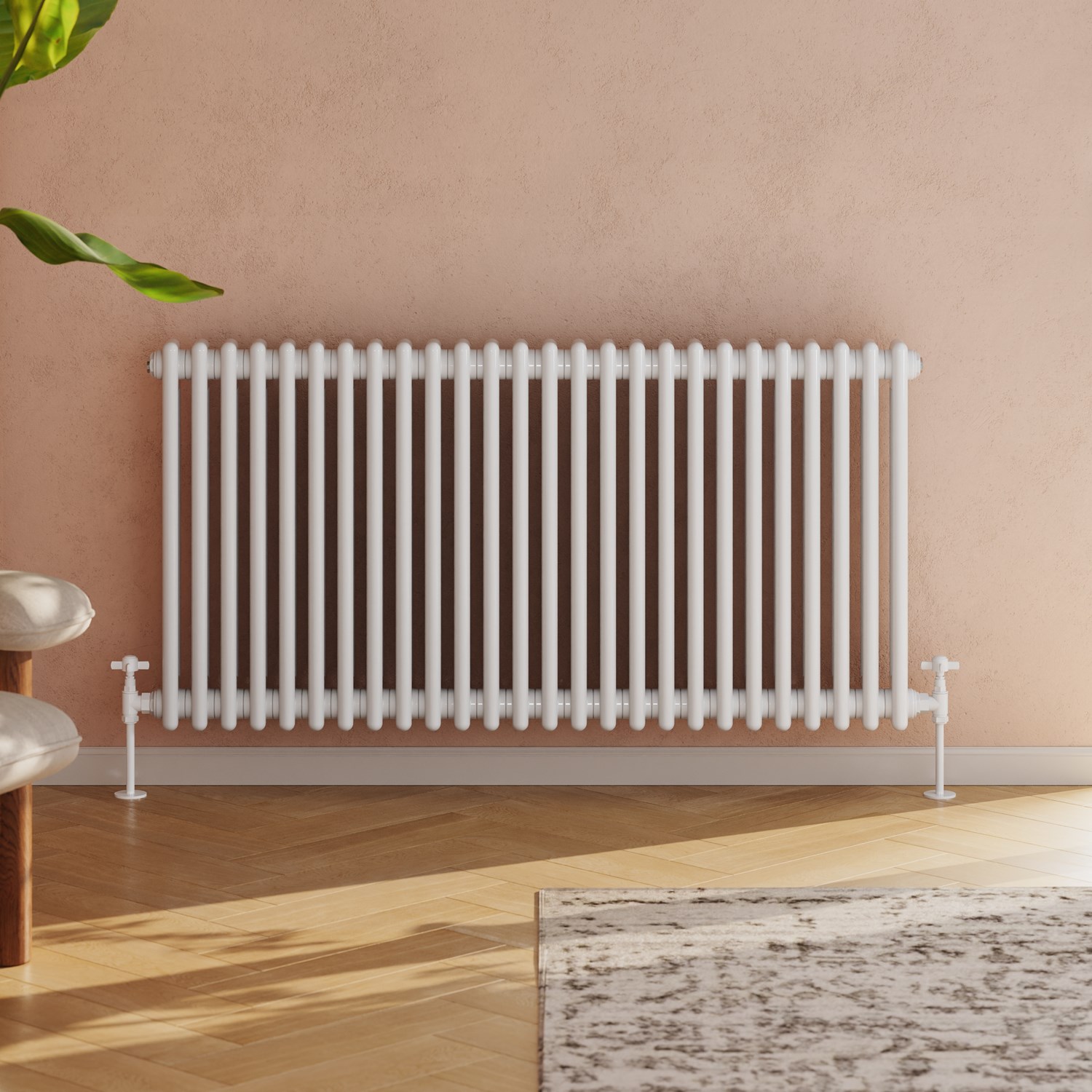 Toasty Ardleigh White Horizontal Column Radiator