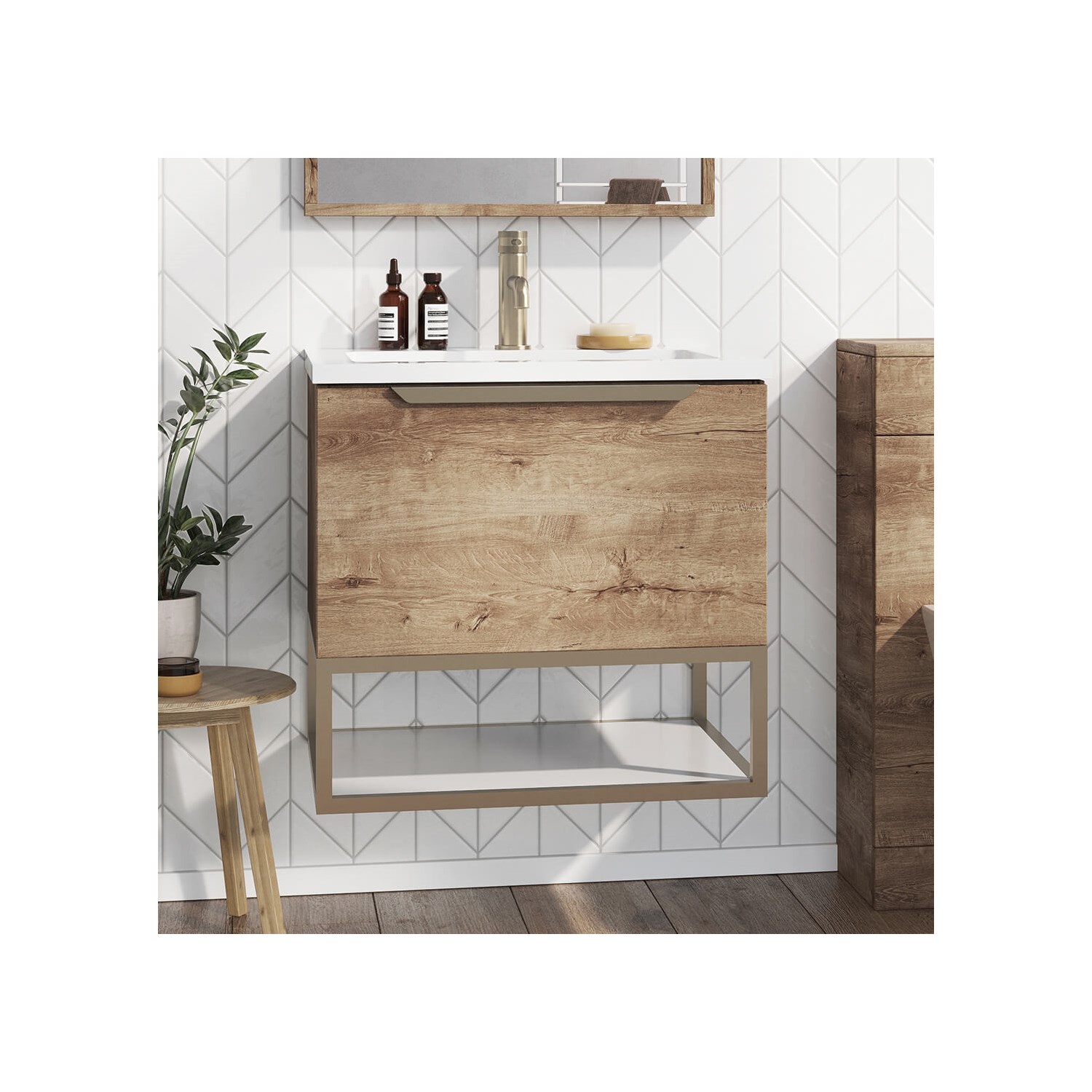 Harbour Virtue 600mm Wall Hung Vanity Unit with LED Illumination