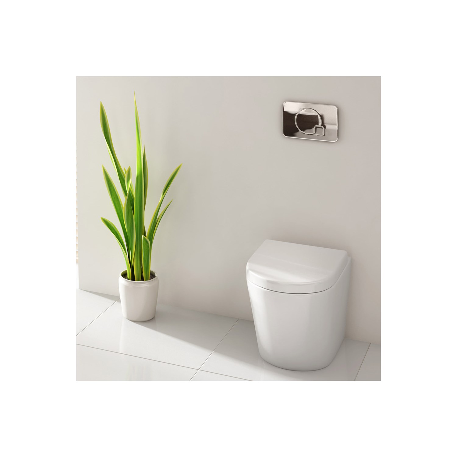 Imex Arco Rimless Back to Wall Toilet with Luxury Seat