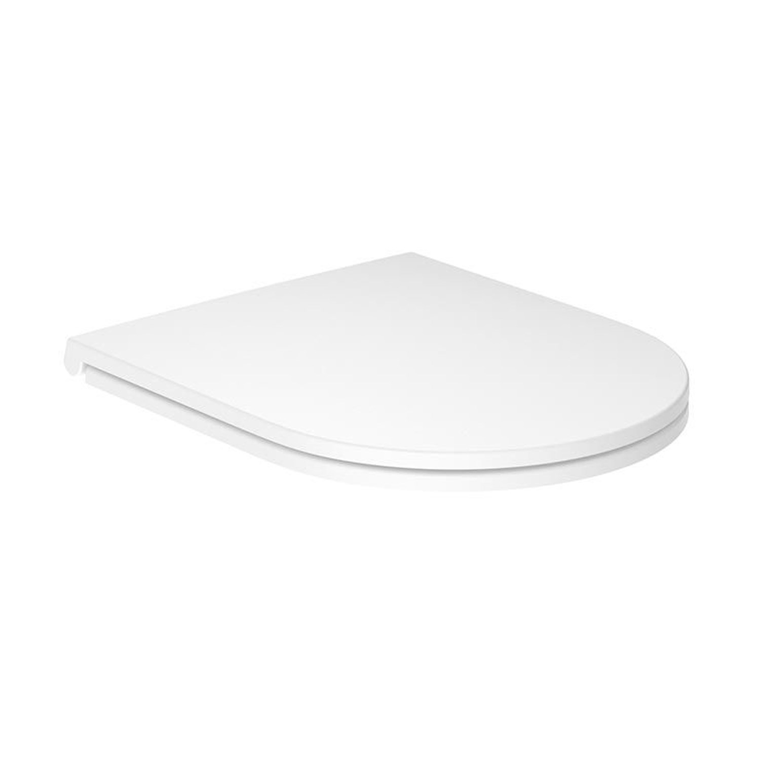 Vado Safari Slimline Soft Close Round Toilet Seat for Matt White Back to Wall & Wall Hung