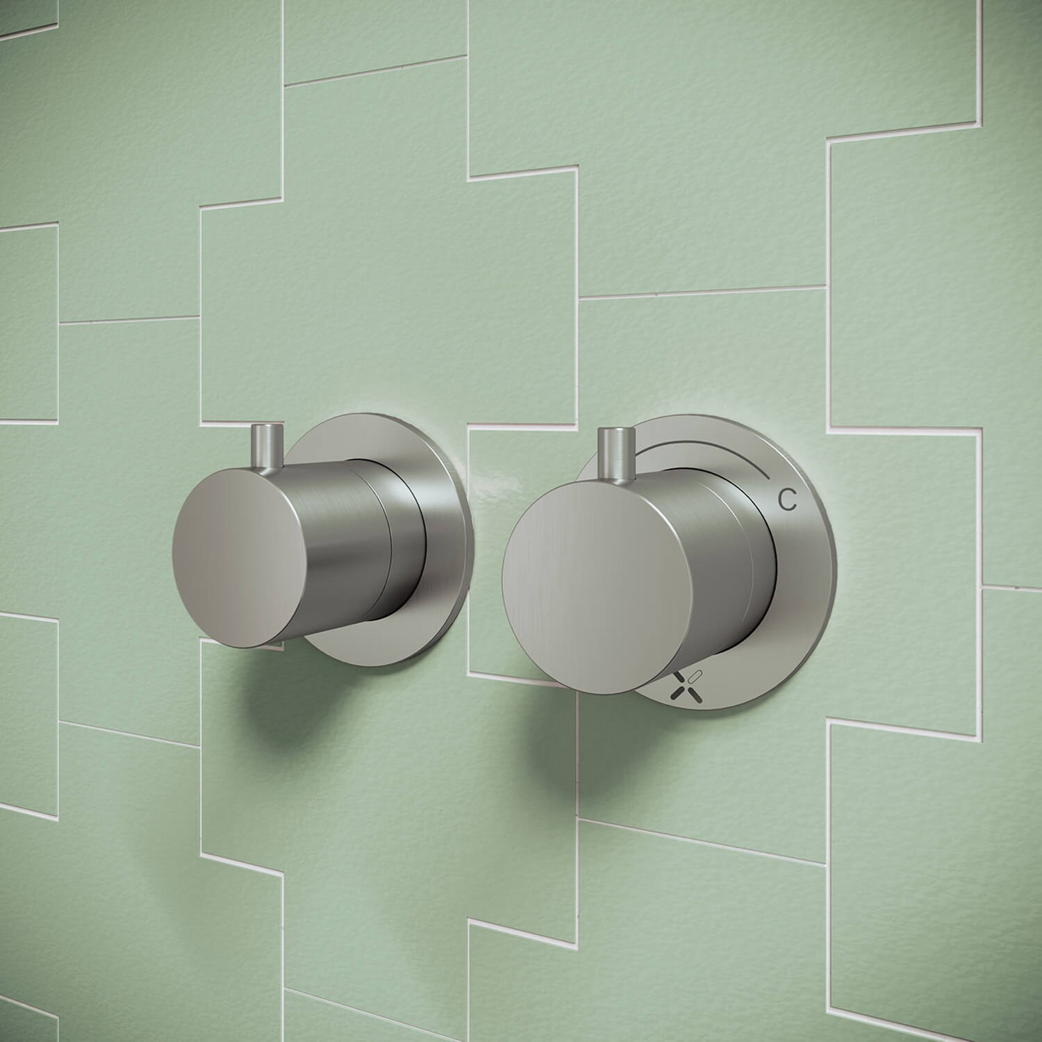 Crosswater Module 3 Outlet 2 Handle Concealed Thermostatic Shower Valve