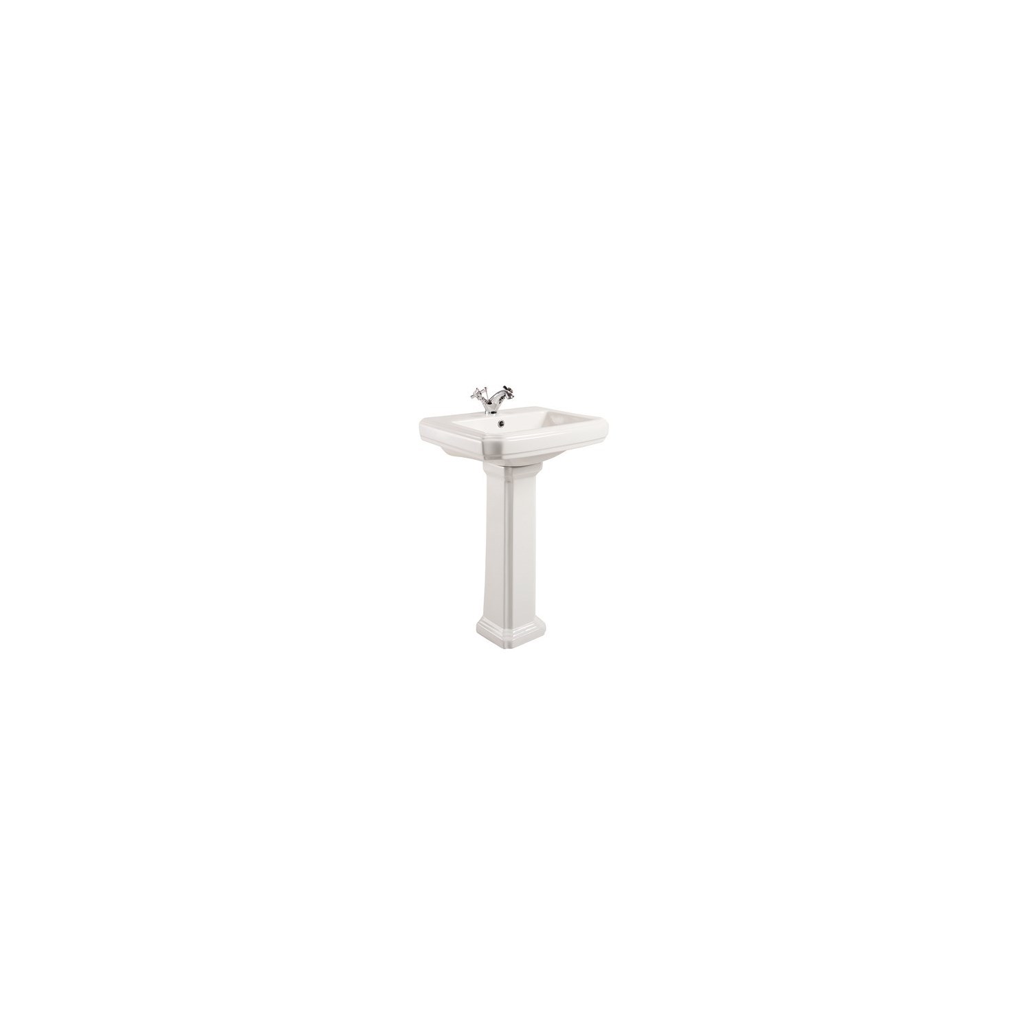 & Darcy 1 Tap Hole Basin & Full Pedestal