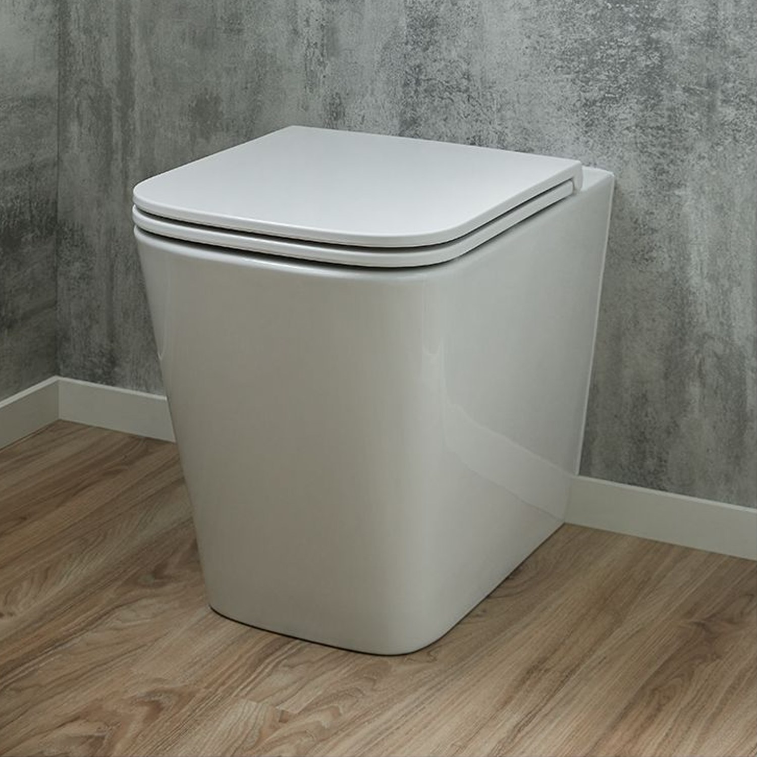 Vado Safari Square Back to Wall Toilet & Soft Close Slimline Seat