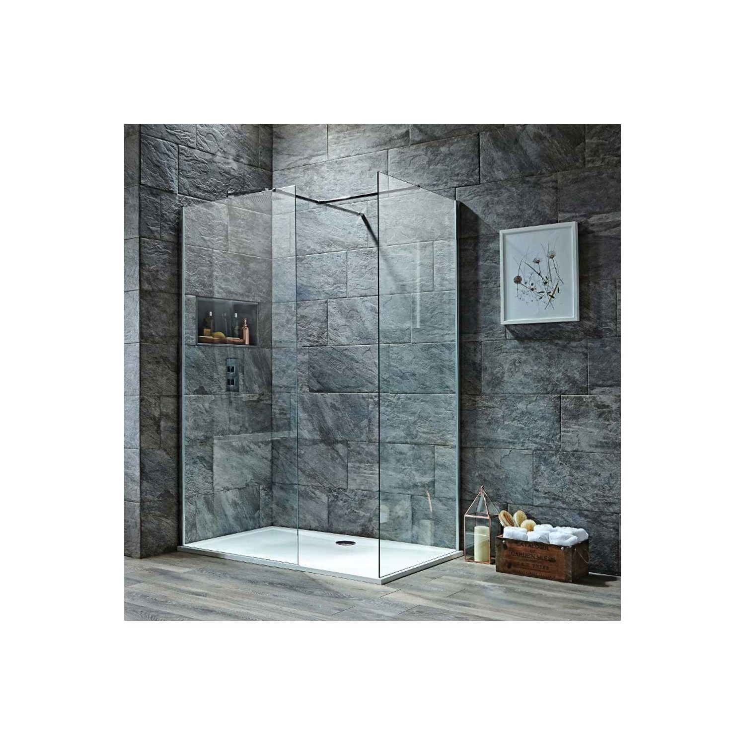 Harbour i8 8mm 2m Tall Easy Clean Wetroom 2 Panel Pack | Drench