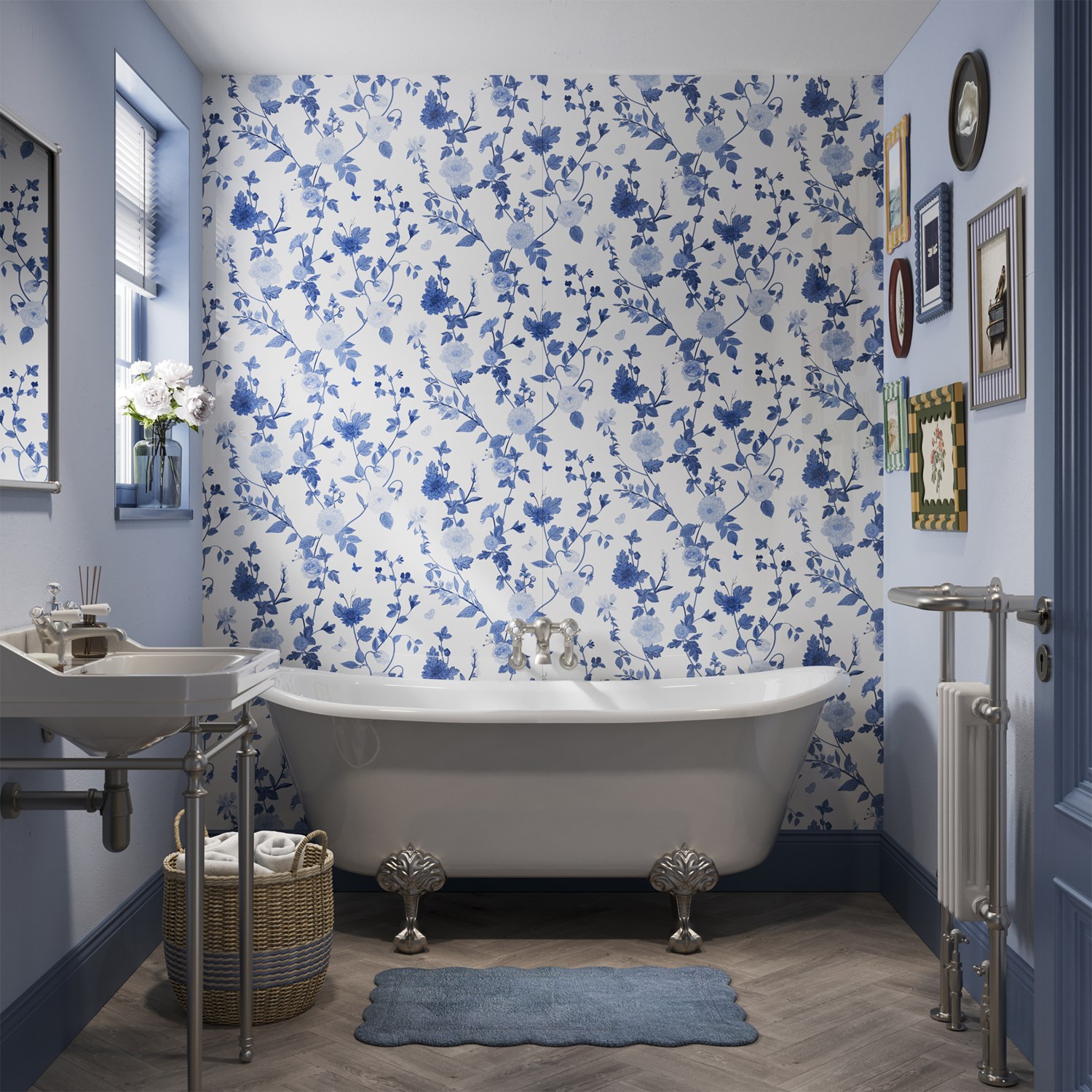 Showerwall Vintage Procelain Acrylic Pack Bathroom Wall Panel
