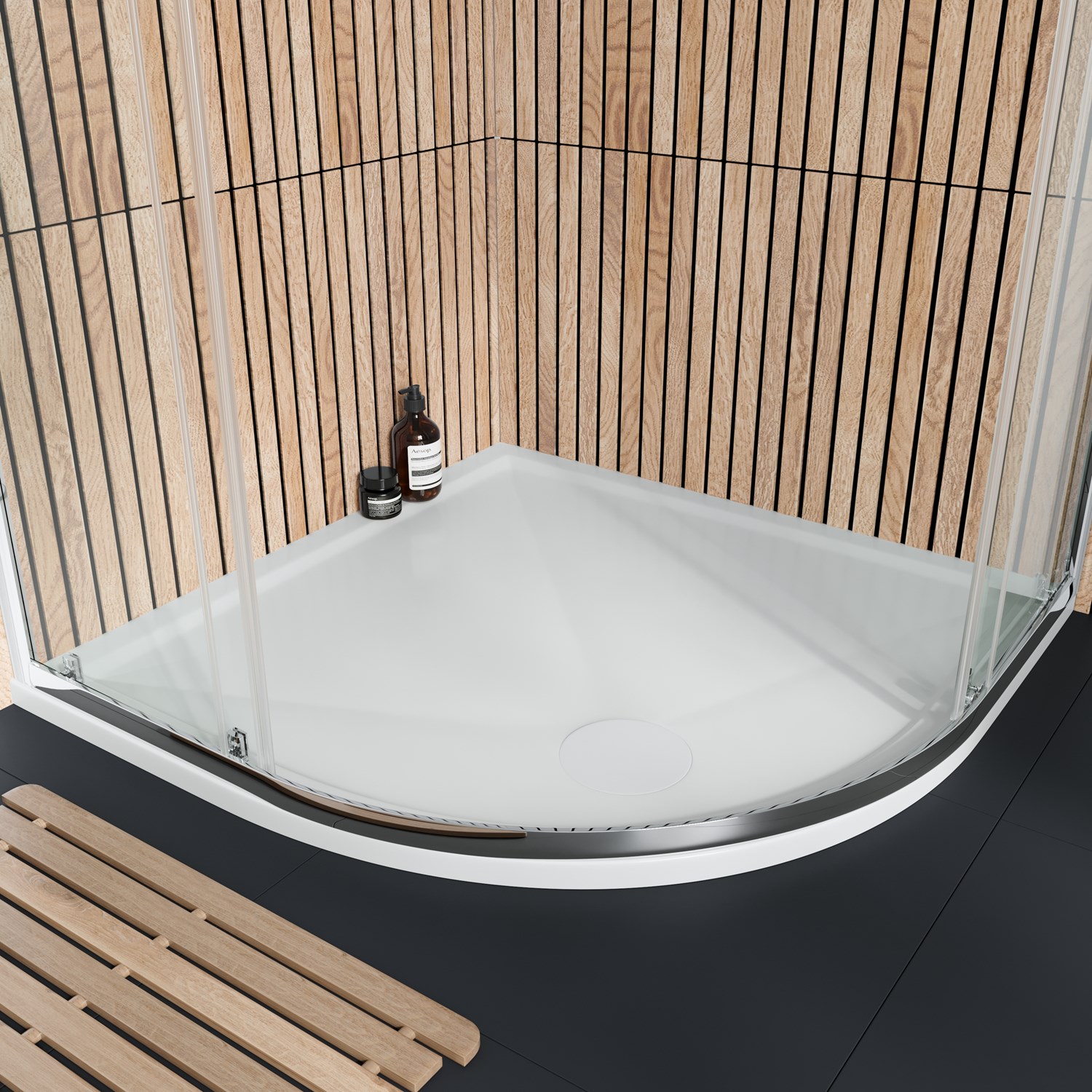Harbour 28mm Luxury Stone Quadrant Shower Tray