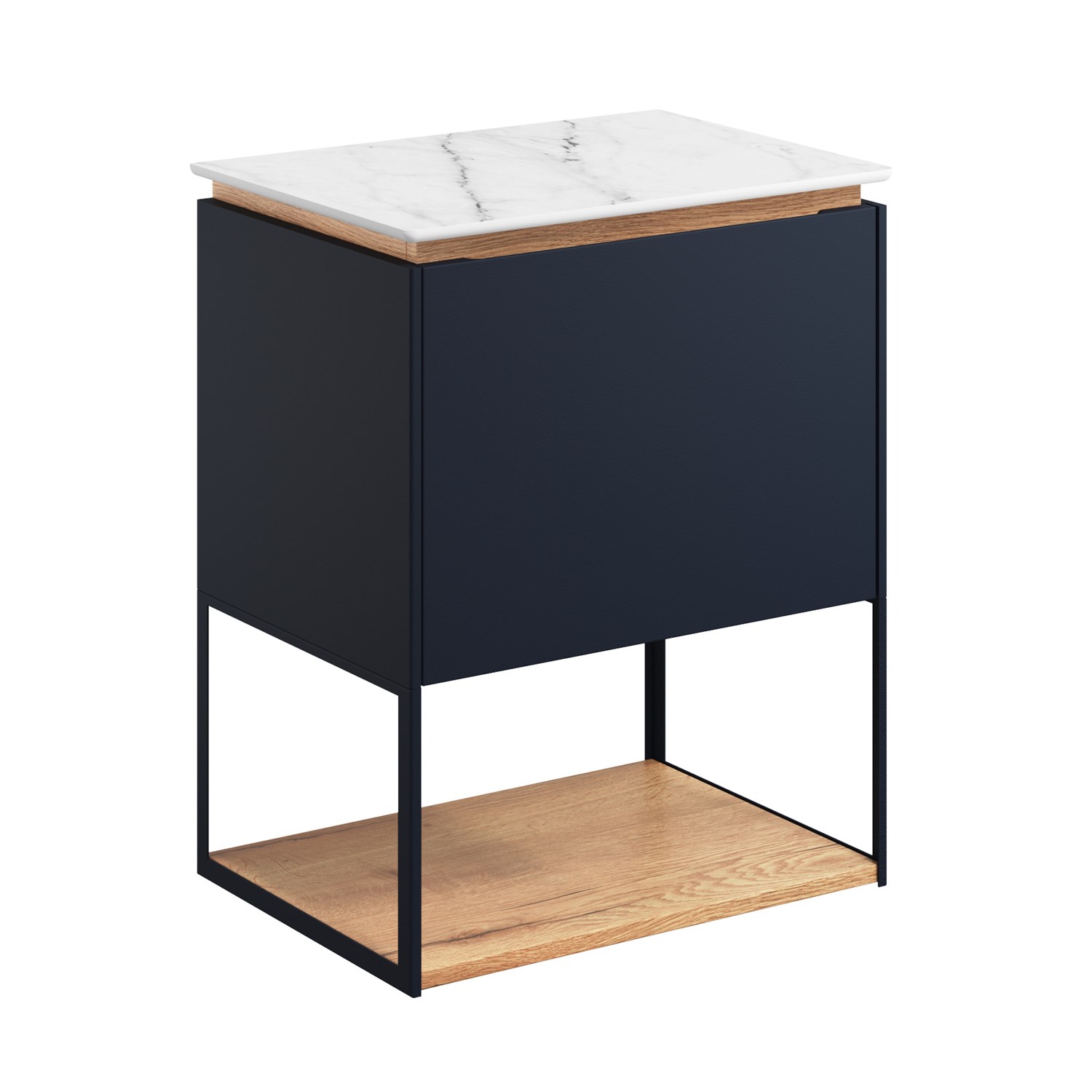 Crosswater Mada 500mm Vanity Unit with Worktop & Framed Shelf