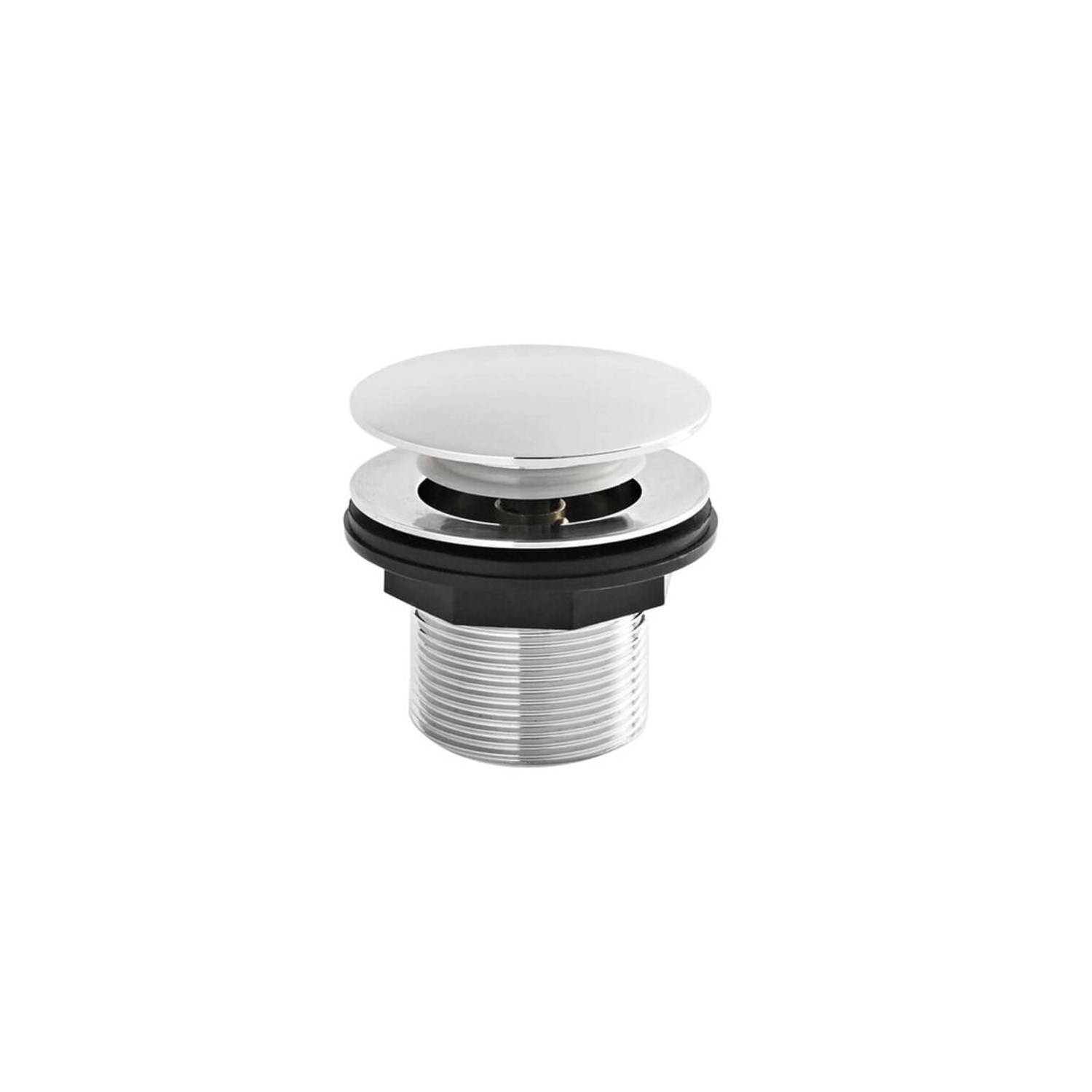 Chrome Push Down Unslotted Bath Waste
