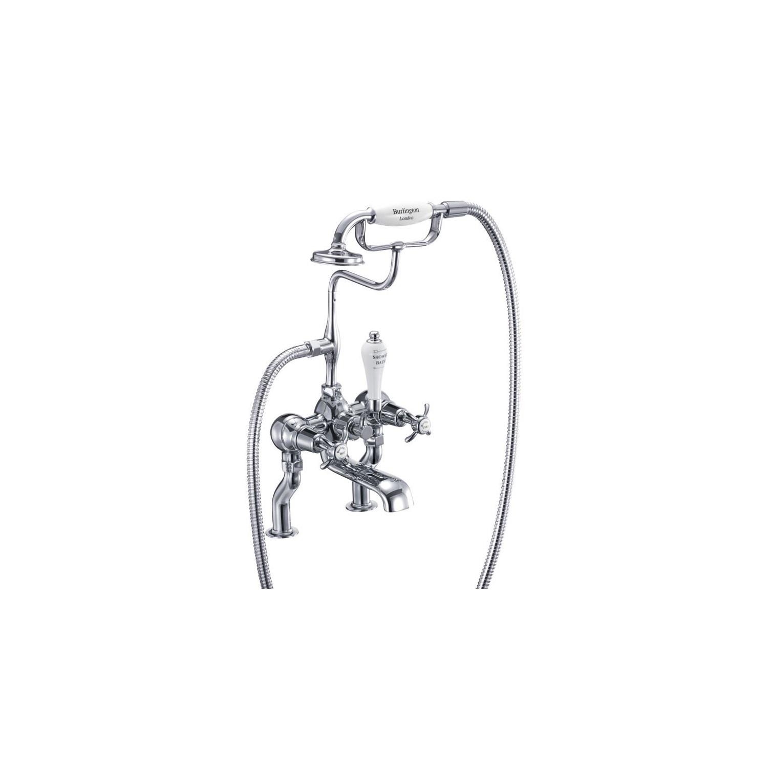 Burlington Anglesey Bath Shower Mixer with S Adjuster