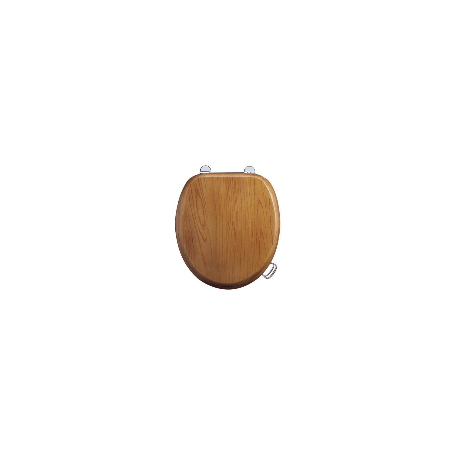 Burlington Chrome Handles for Wooden Toilet Seat