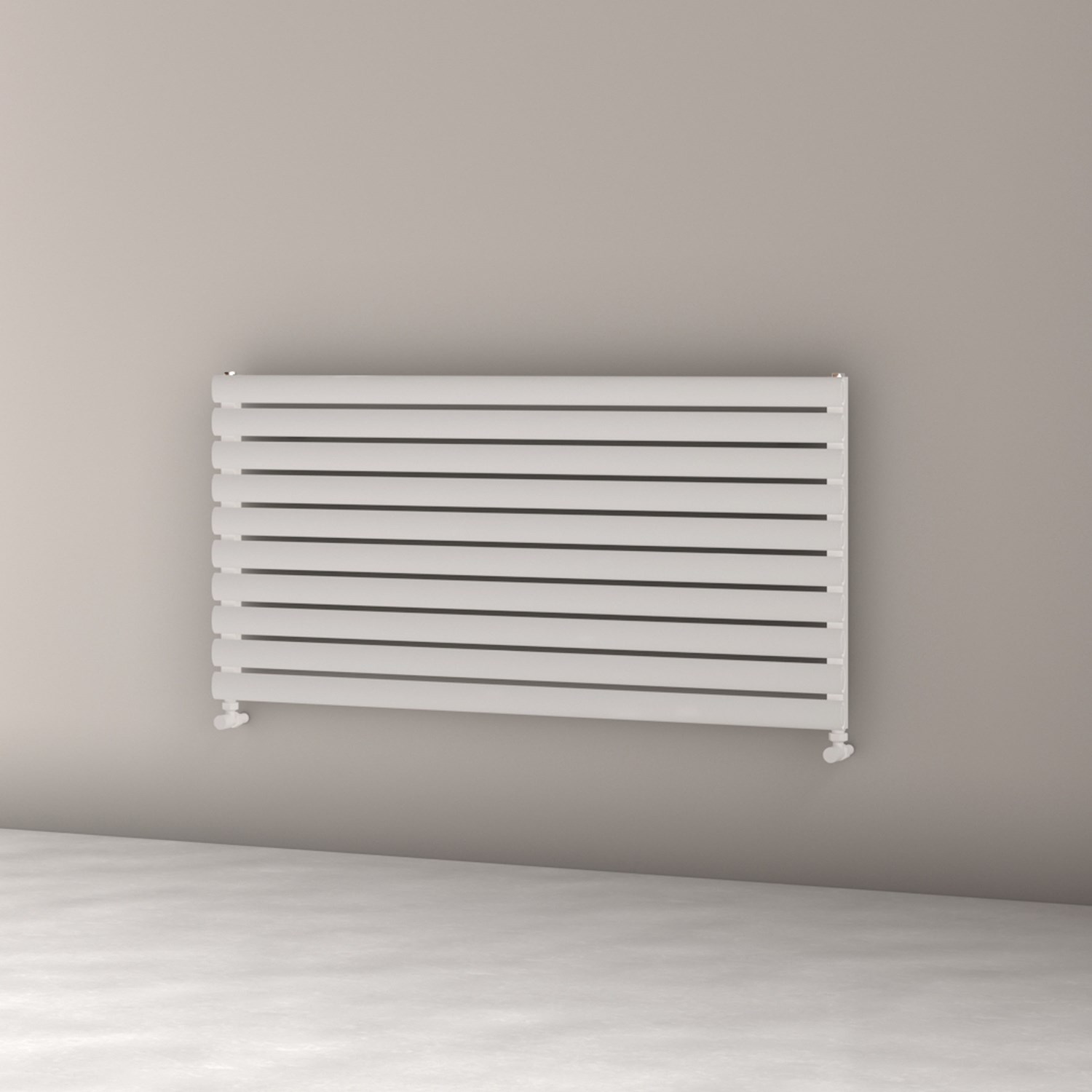 Tallis Oval Single Panel Horizontal Aluminium Radiator