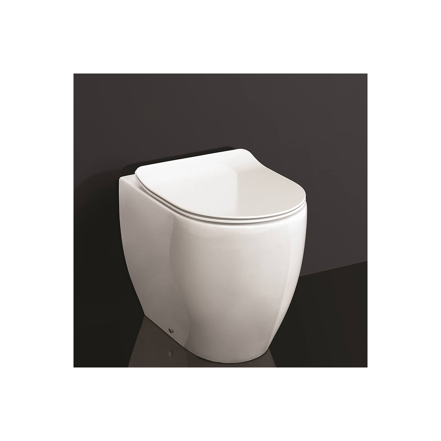 Crosswater Glide II Back to Wall Rimless Gloss White Toilet & Soft Close Seat