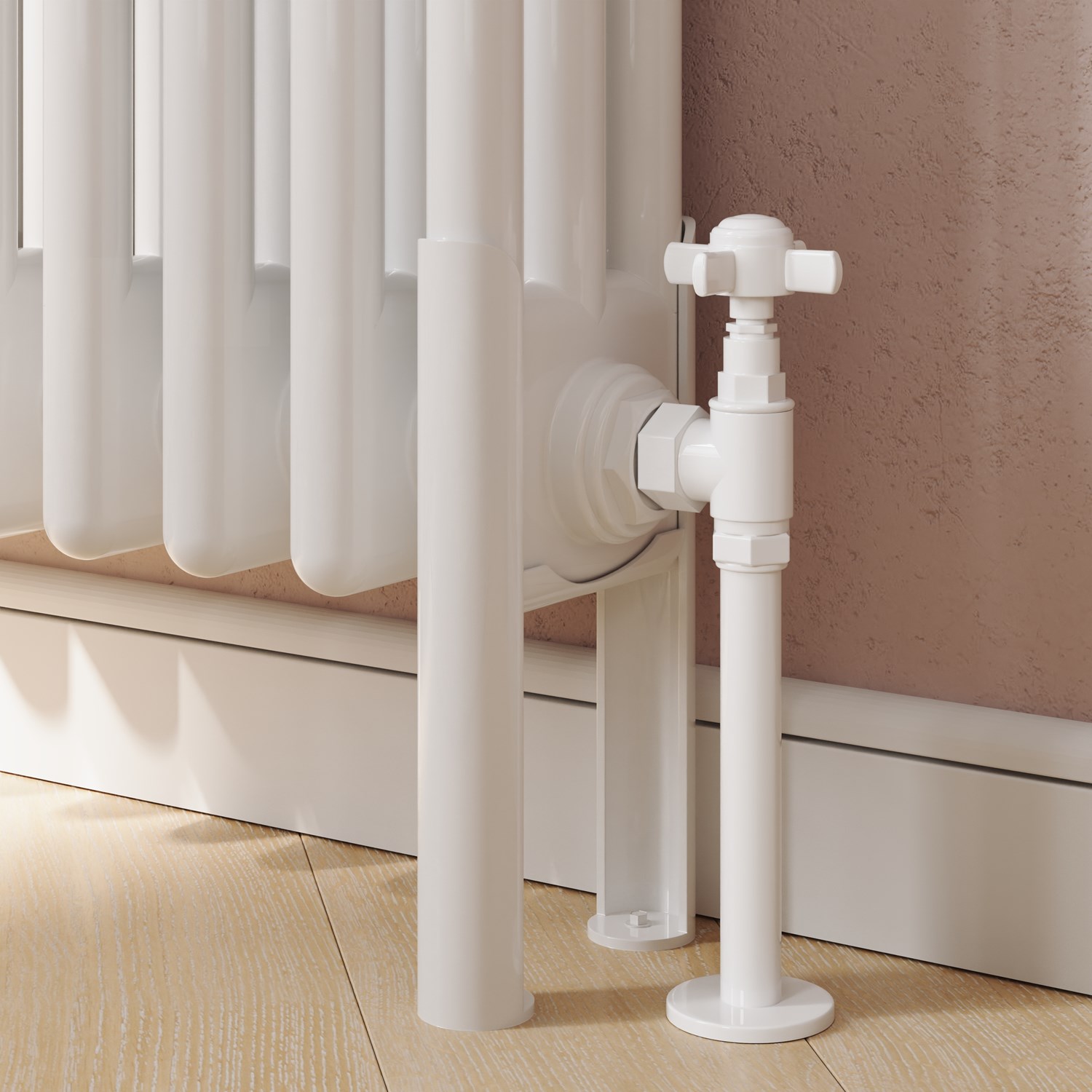 Toasty Ardleigh White Column Radiator Feet | Drench