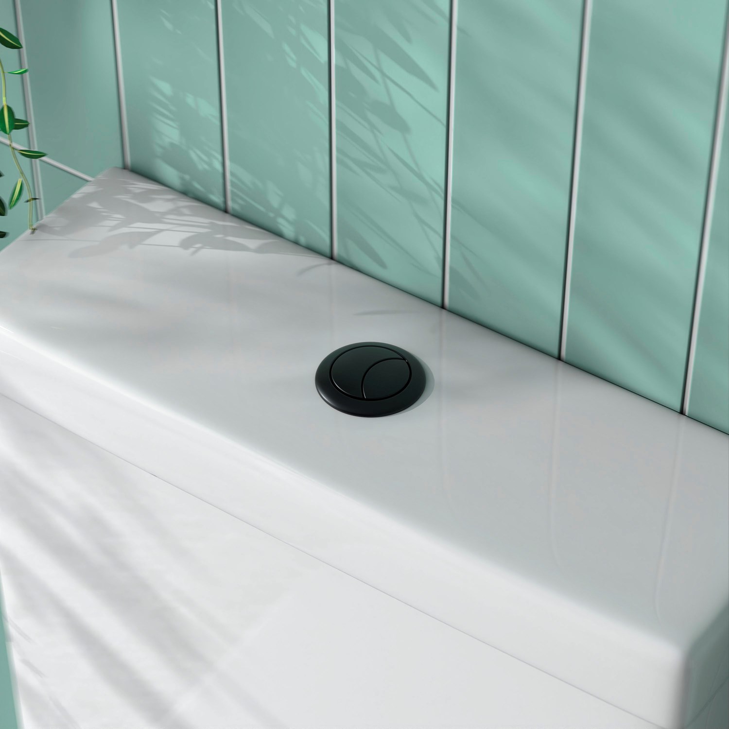 Harbour Cistern Flush Button 38mm - Matt Black