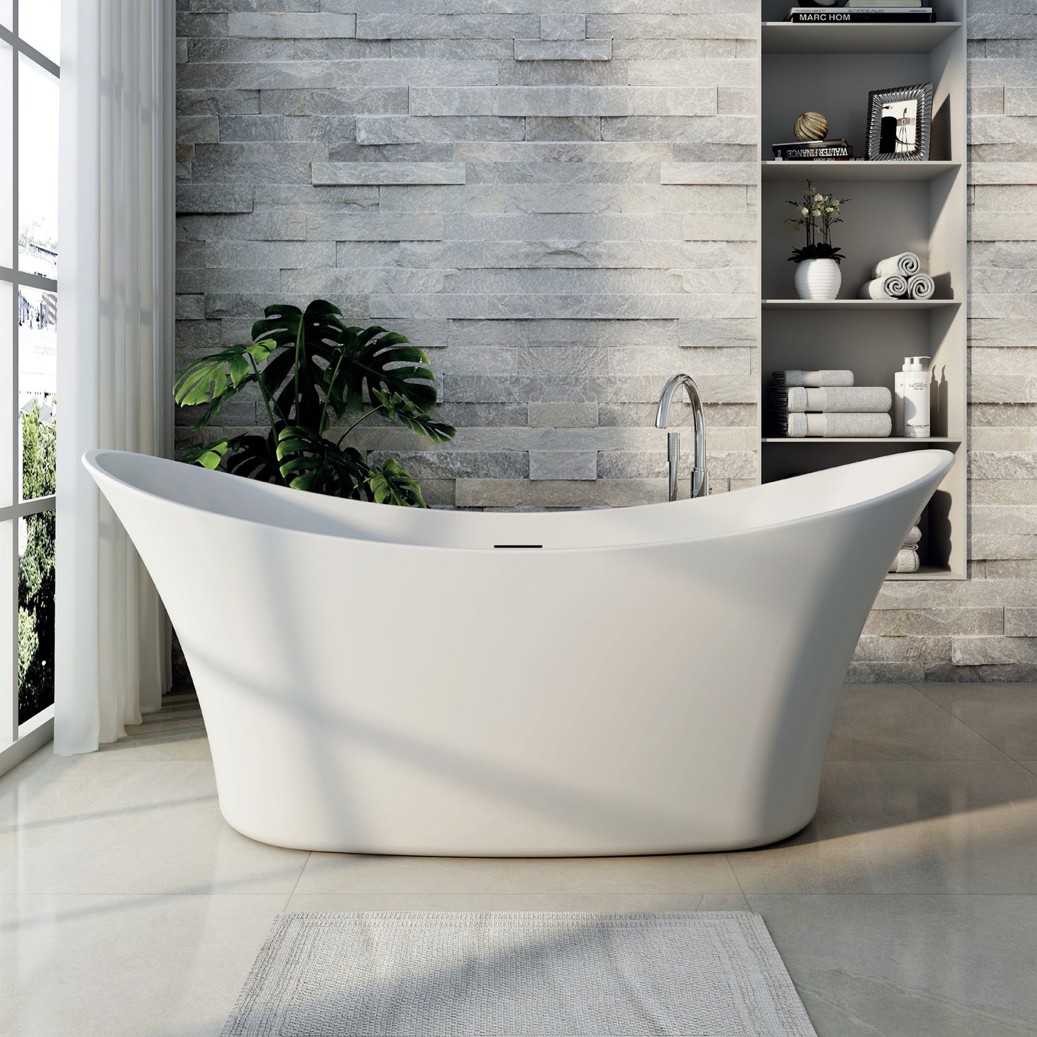Vincent Alexander Carisbrooke Freestanding Bath - 1700 x 700mm