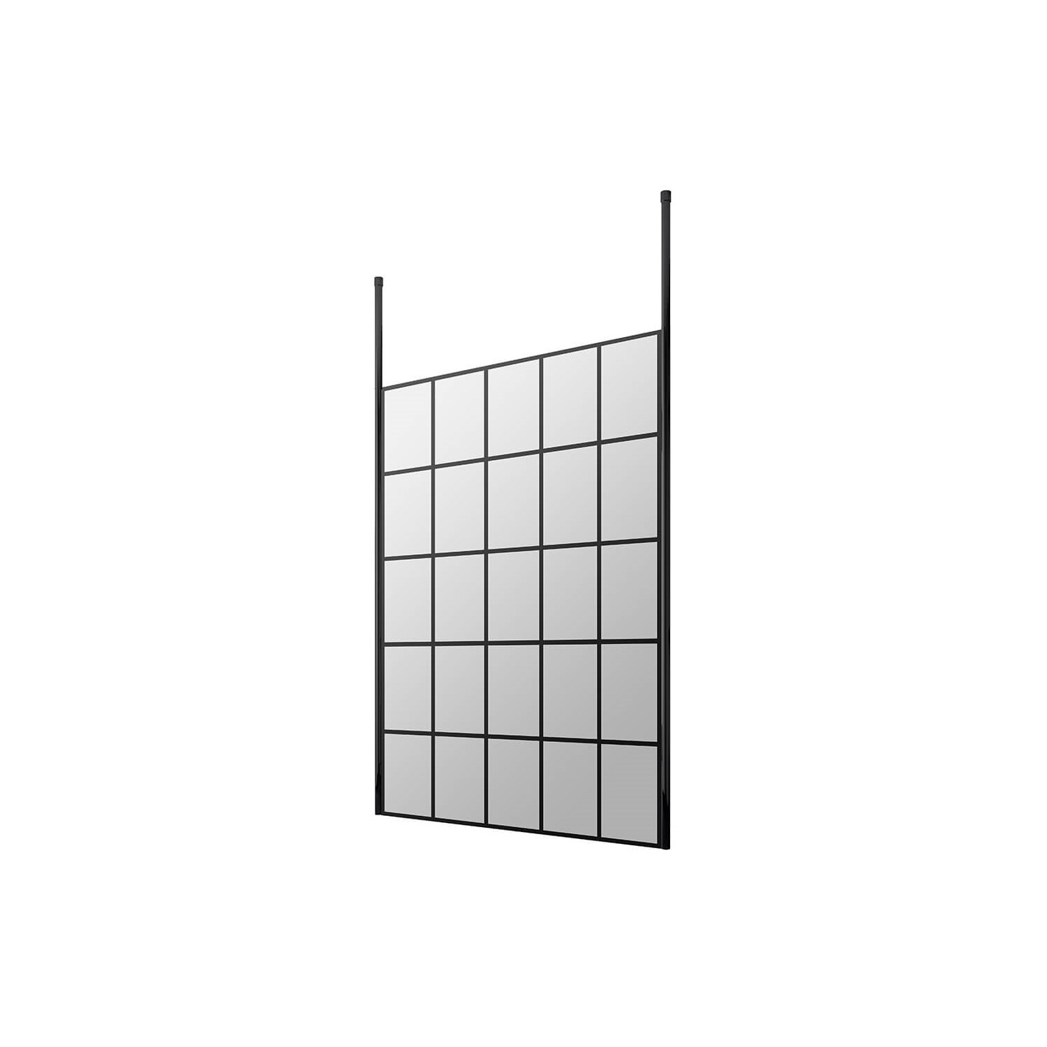 Vellamo City 8mm Easy Clean Matt Black Framed Freestanding Walk In ...