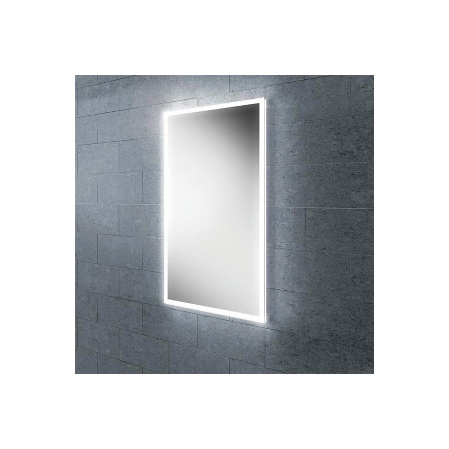 hib. Globe LED Illuminated Steam Free Rectangular Mirror
