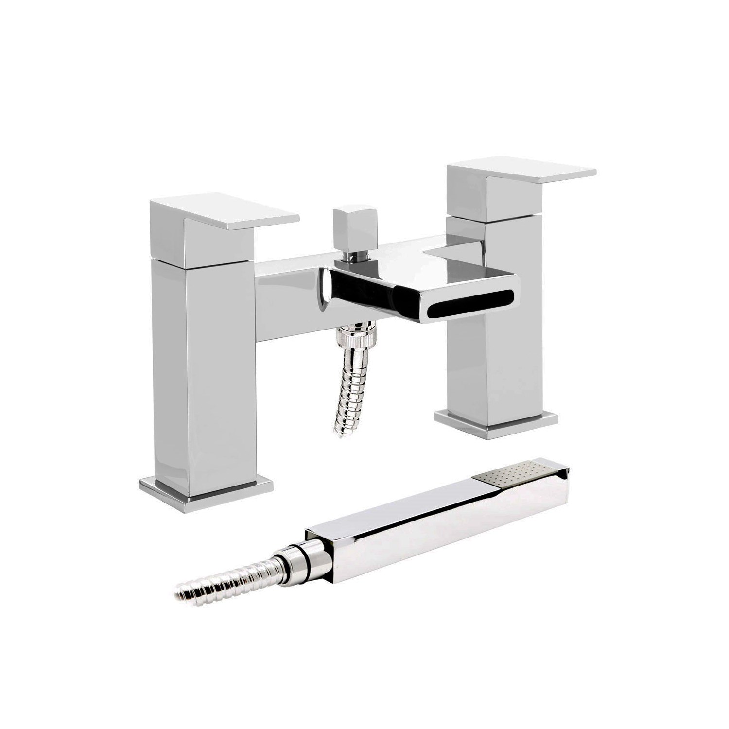 Vellamo Sophie Waterfall Bath Shower Mixer with Shower Kit