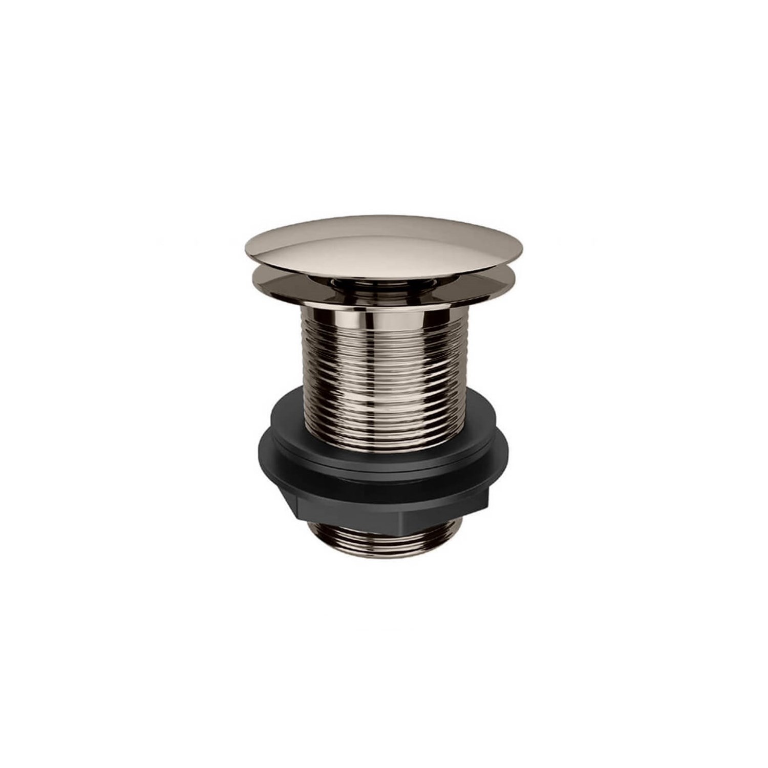 Brushed Nickel Push Down Unslotted Bath Waste
