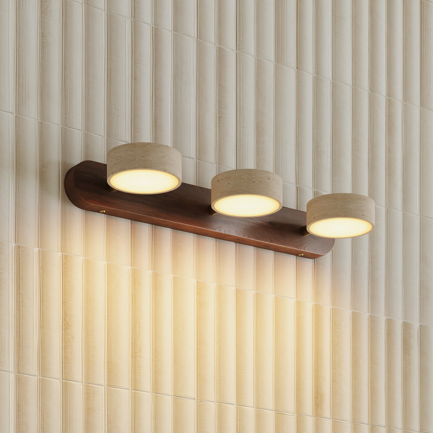 Drench Trio Stone Wall Light