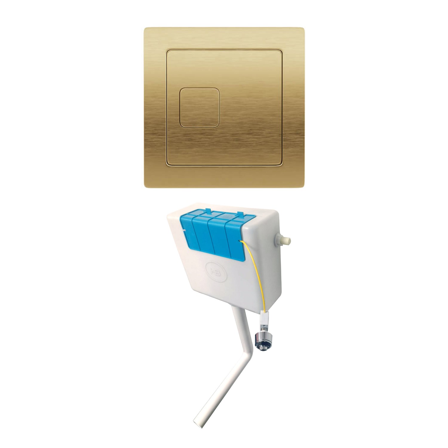 Dual Flush Concealed Cistern Square Dual Flush Button