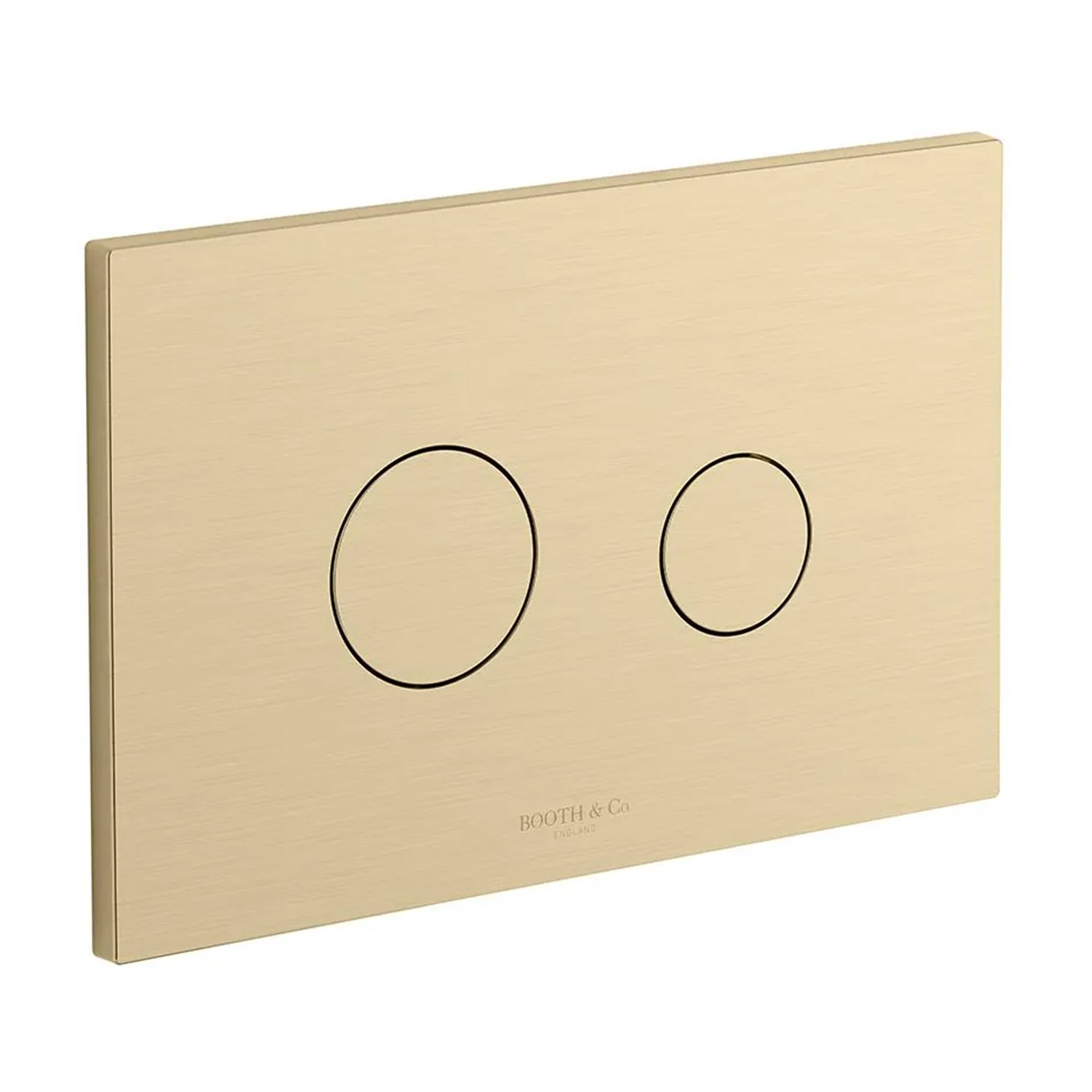 & Axbridge Dual Flush Plate Round Buttons