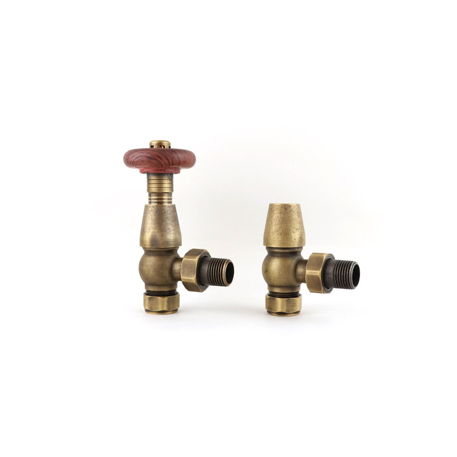 Butler & Rose Chelsea Ornate Thermostatic Angled Radiator Valves ...