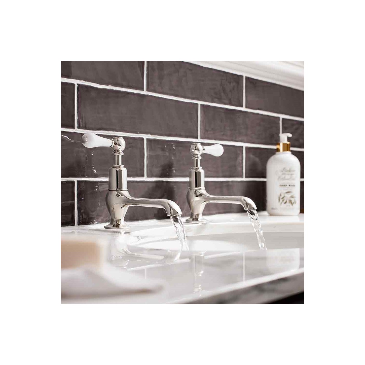 Crosswater Belgravia Lever Basin Pillar Taps