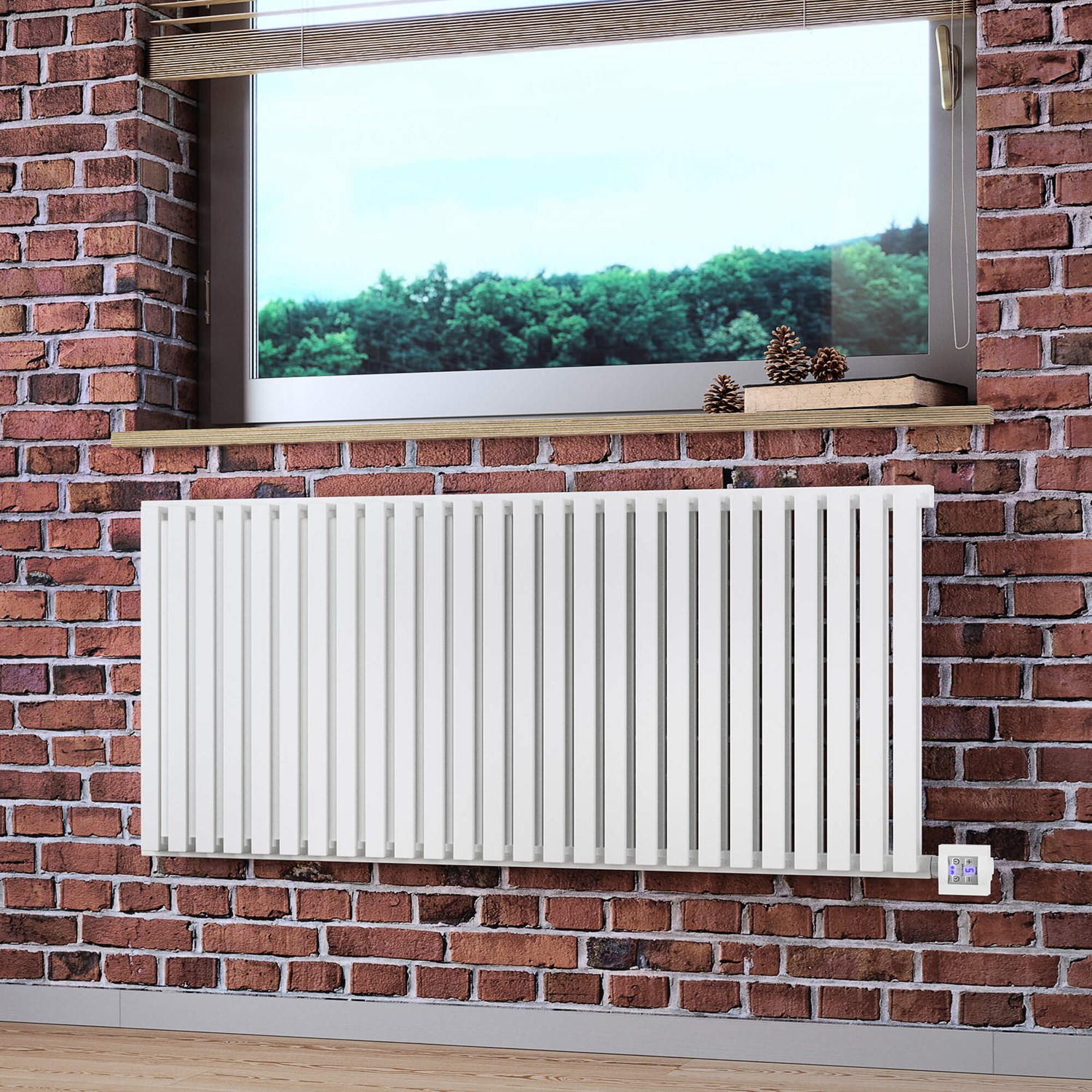 Terma Nemo Electric Horizontal Radiator with Heating Element - 530 x ...