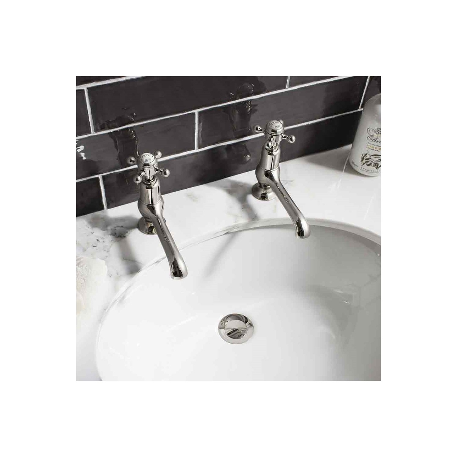 Crosswater Belgravia Crosshead Basin Pillar Taps