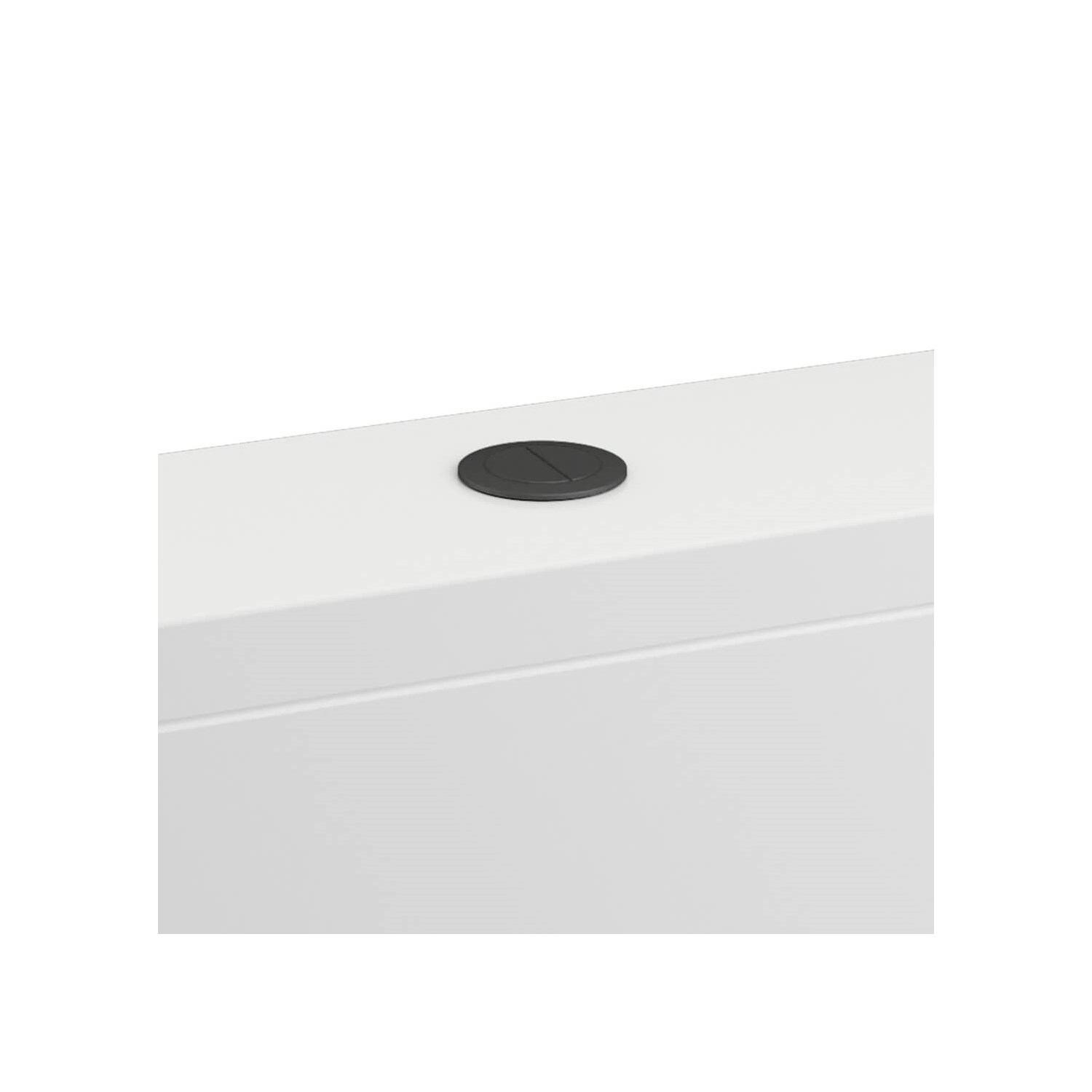 Britton Bathrooms Cistern Flush Button - Matt Black