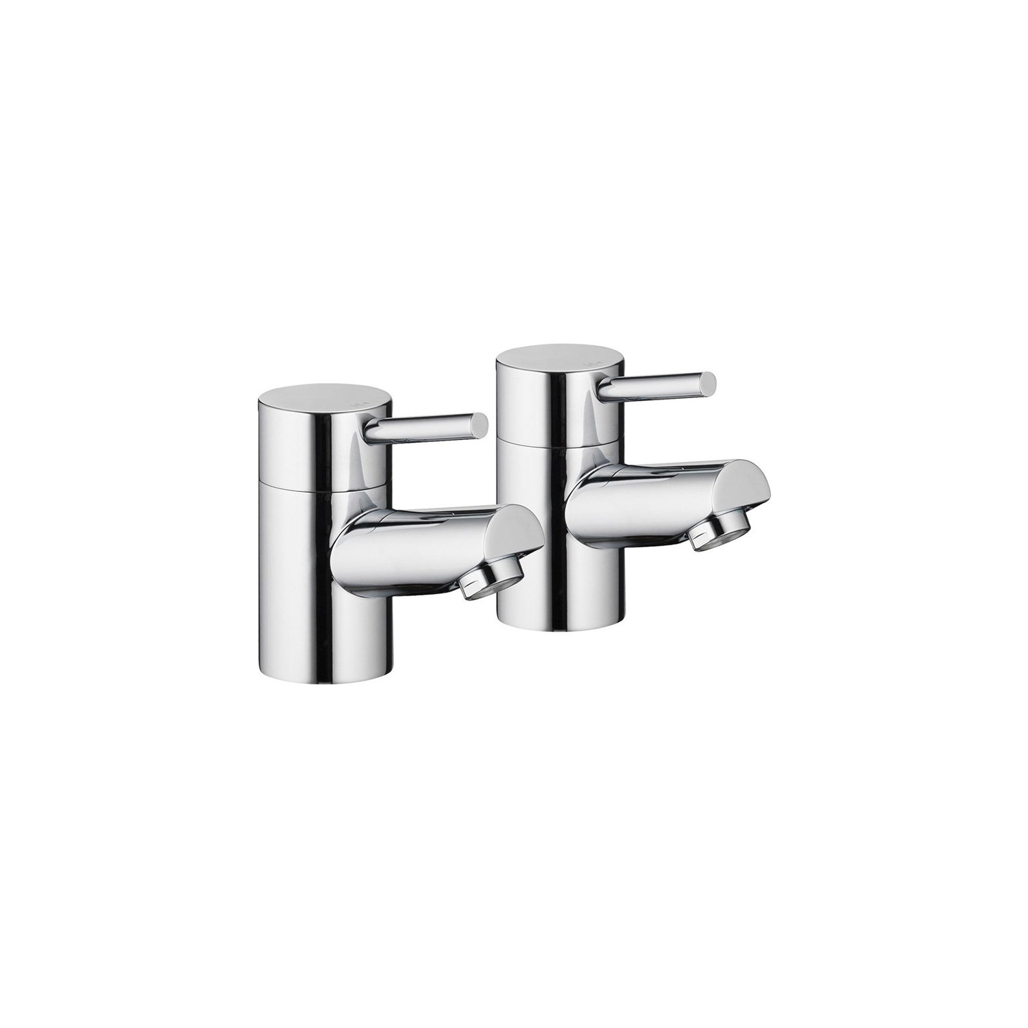 Vellamo Curvo Bath Pillar Taps