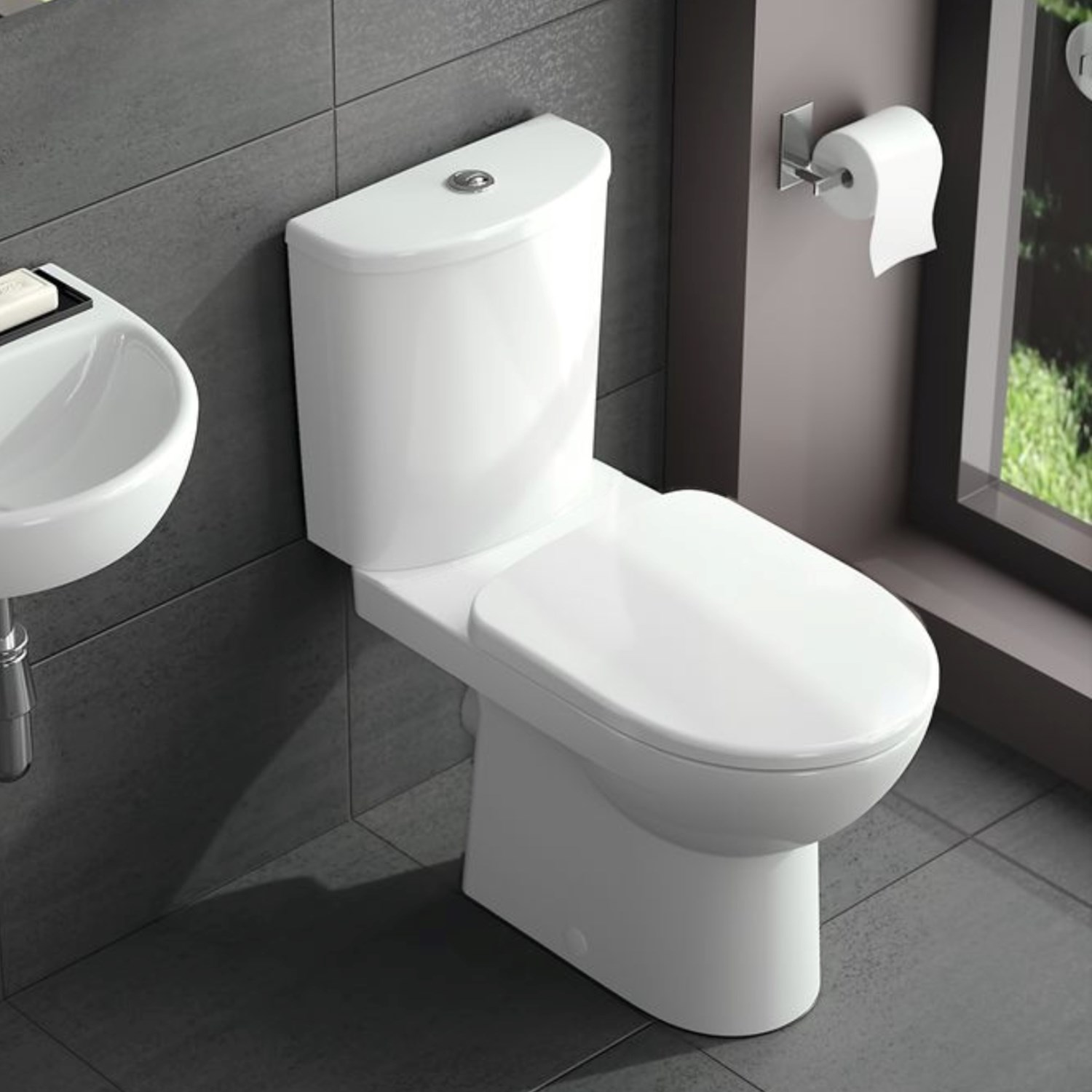 Geberit Selnova Close Coupled Toilet & Seat | Drench