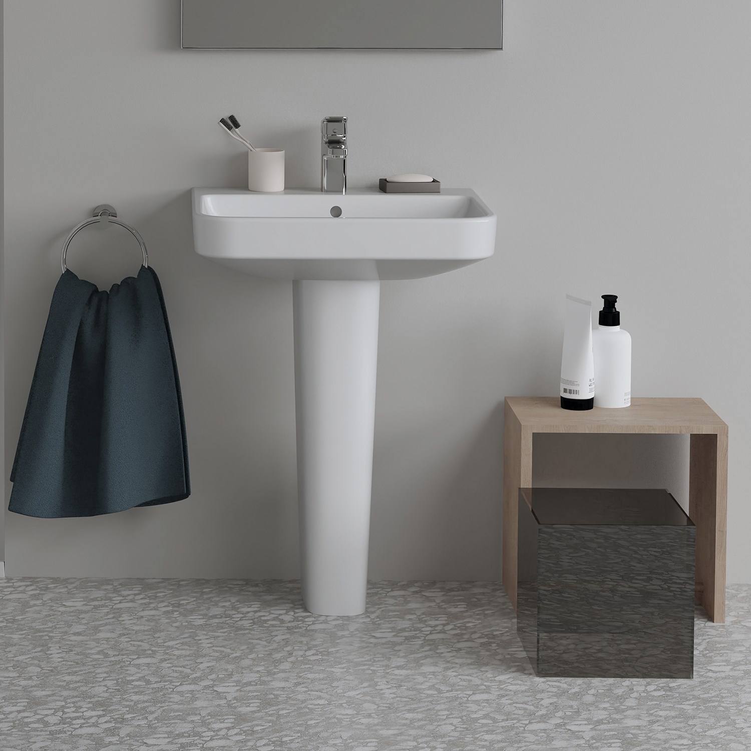 Ideal Standard i.life B Basin & Pedestal