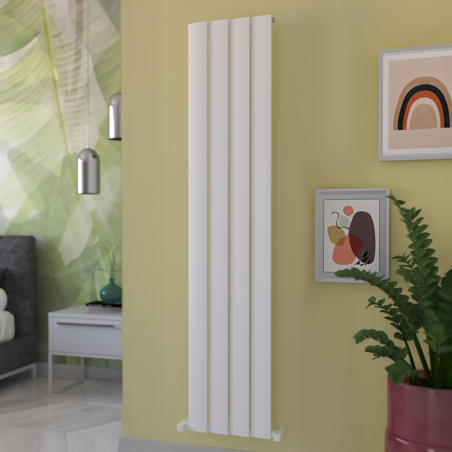 Step Vertical Single Panel Aluminium Radiator