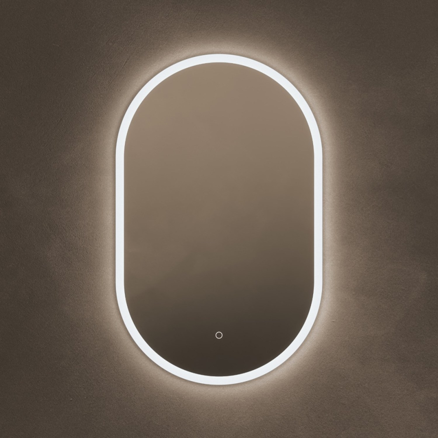 Cleo Capsule LED Illuminated Mirror Demister Pad 500 x 800mm