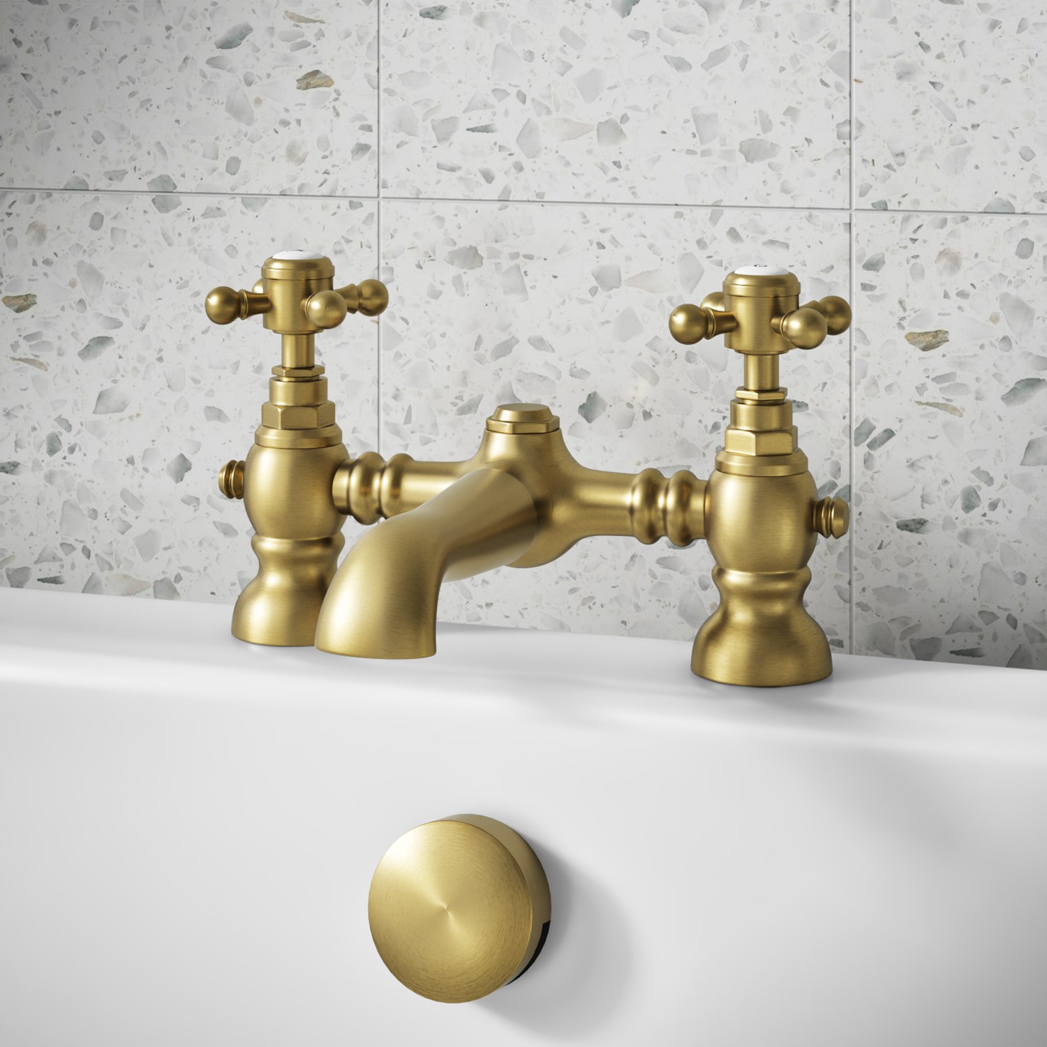 Butler & Rose Beatrice Brushed Brass Bath Filler