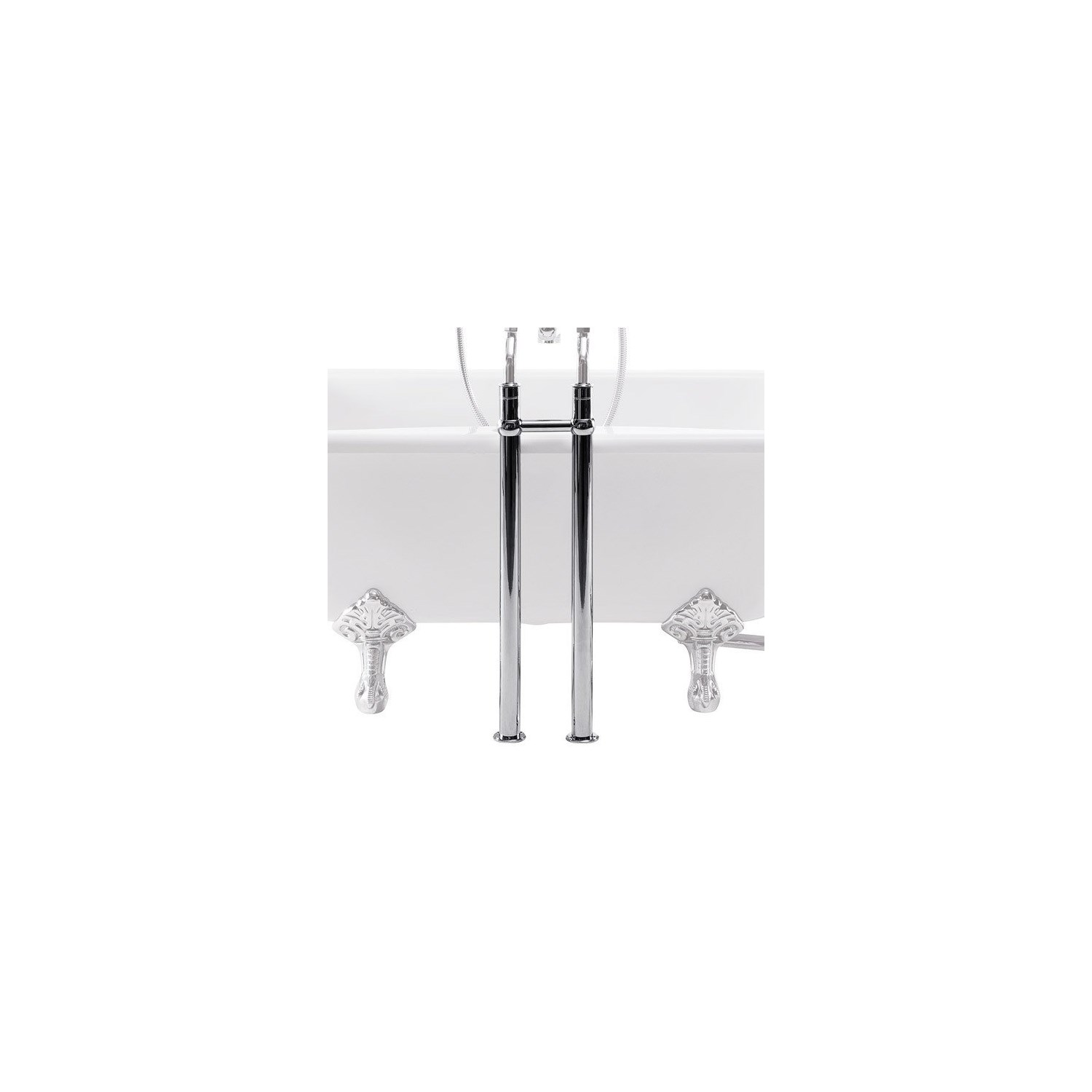 Burlington Bath Stand Pipes including Horizontal Support Bar