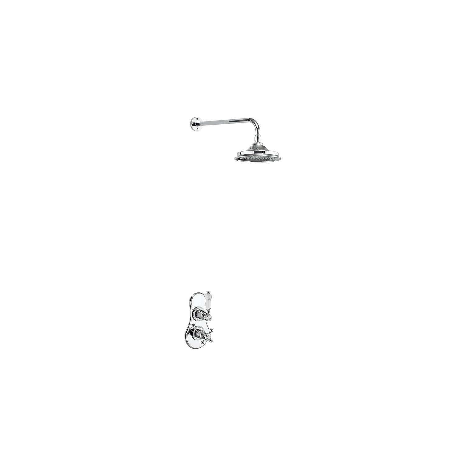 Burlington Severn Concealed Thermostatic Shower Kit with AirBurst Shower Head