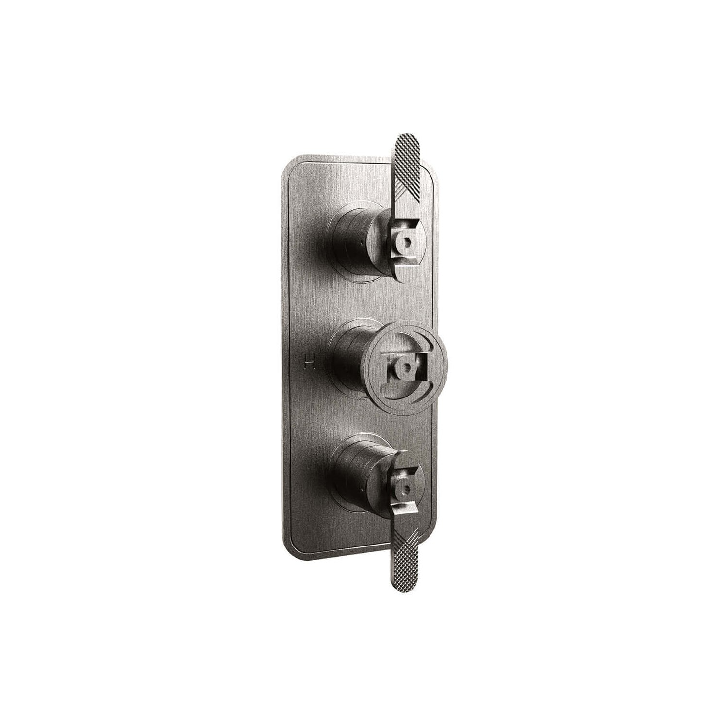 Crosswater Union 3 Outlet 3 Handle Concealed Thermostatic Shower Valve with Wheel &