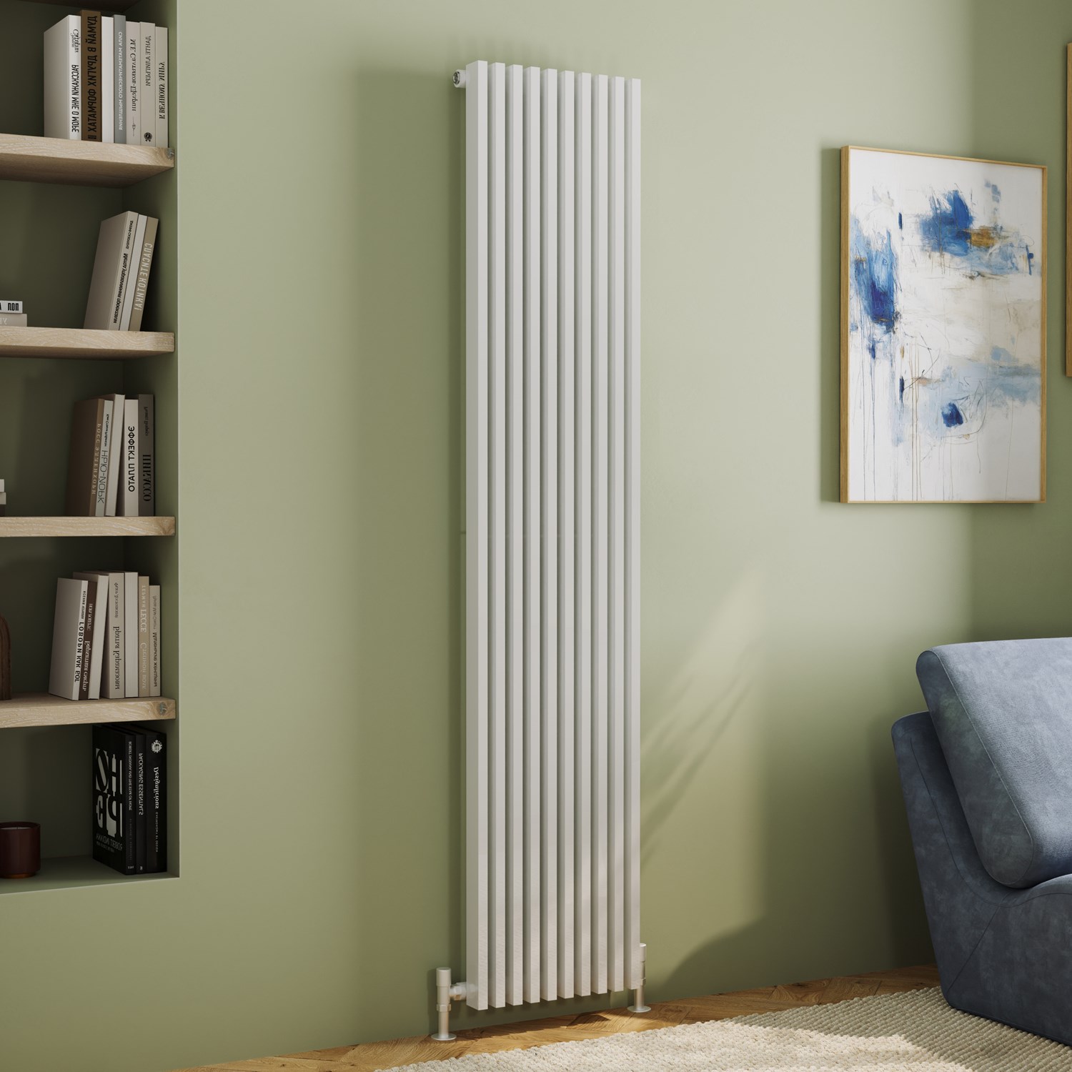 Axis Rectangular Tube Vertical Radiator 1800 x 380mm