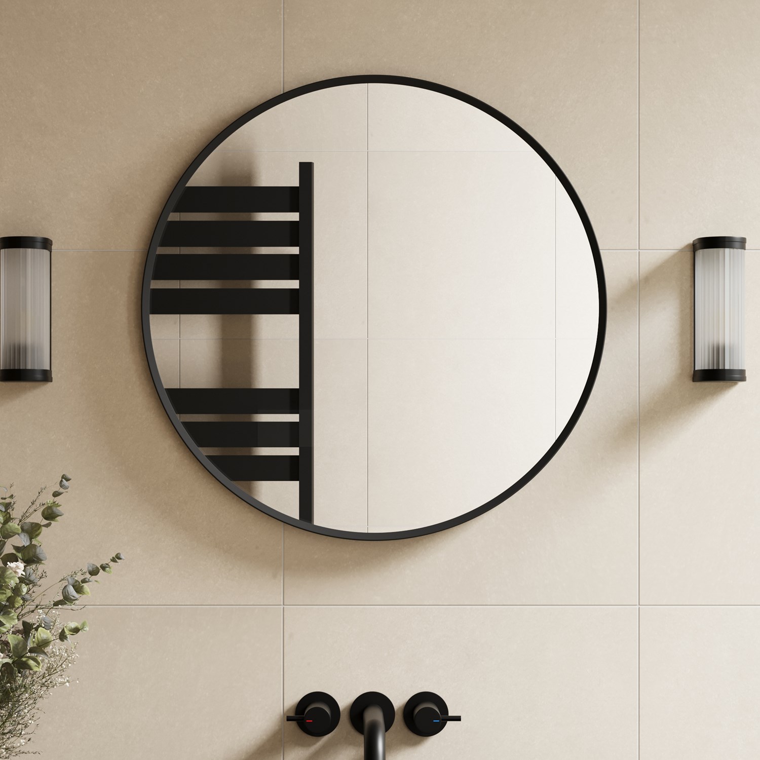 Marcos Round Framed Mirror 600mm