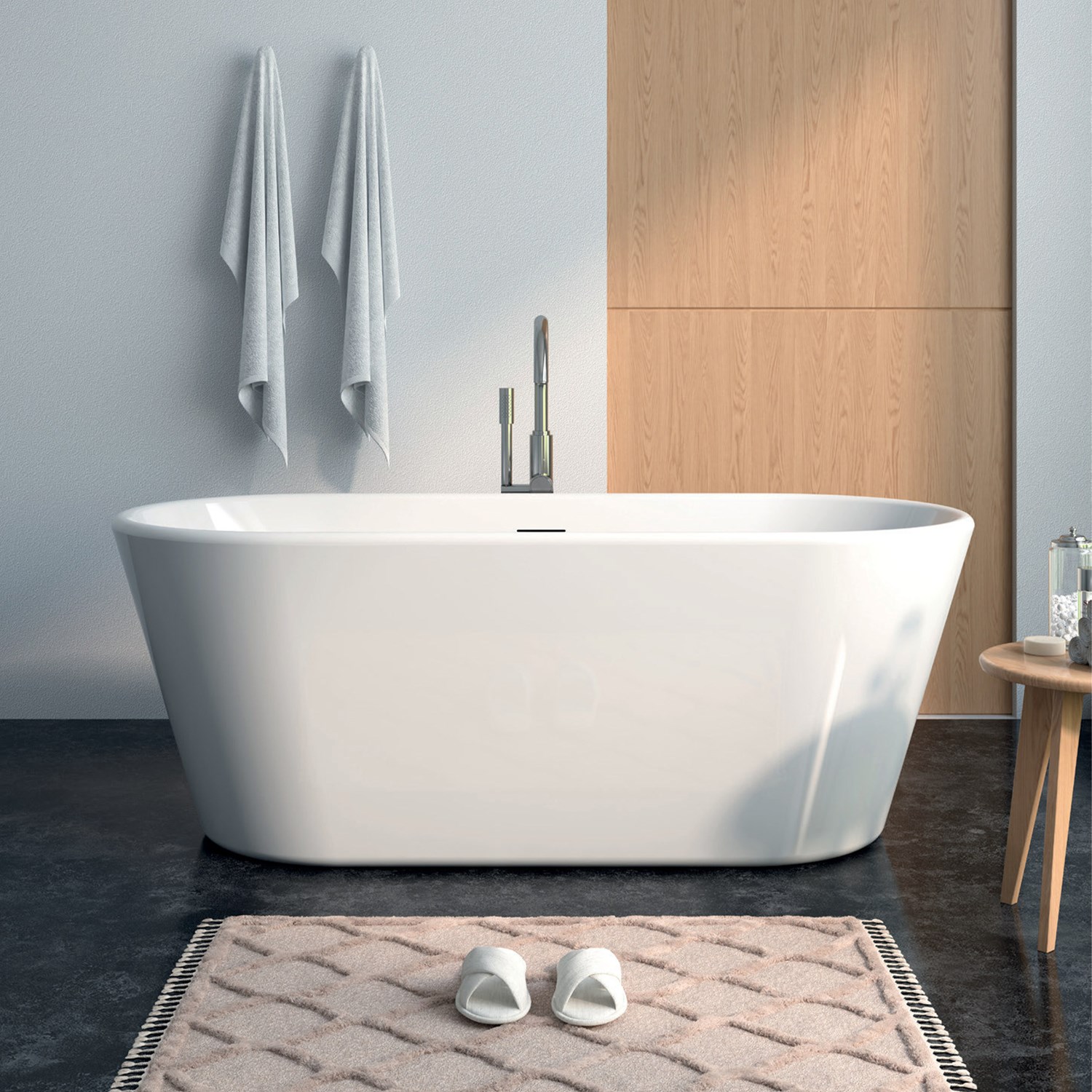 Vincent Alexander Grosvenor Freestanding Bath - 1650 x 735mm