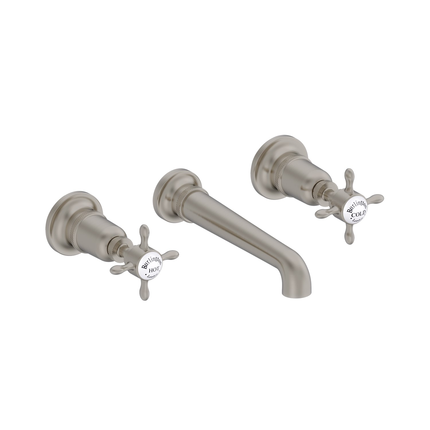 Burlington Guild 3 Hole Wall Mounted Bath Mixer Tap