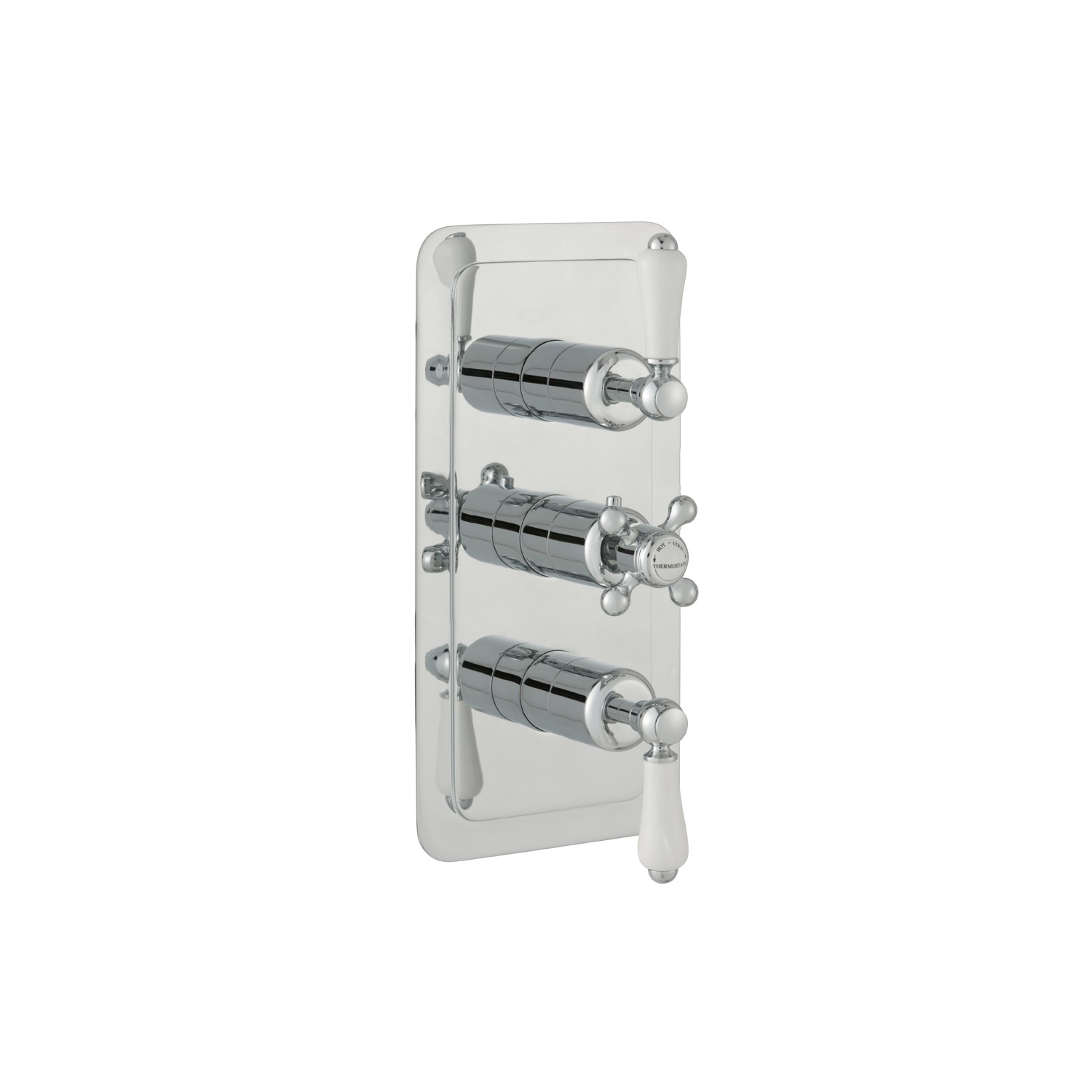 JTP Grosvenor Lever Vertical Concealed 2 Outlet 3 Control Shower Valve