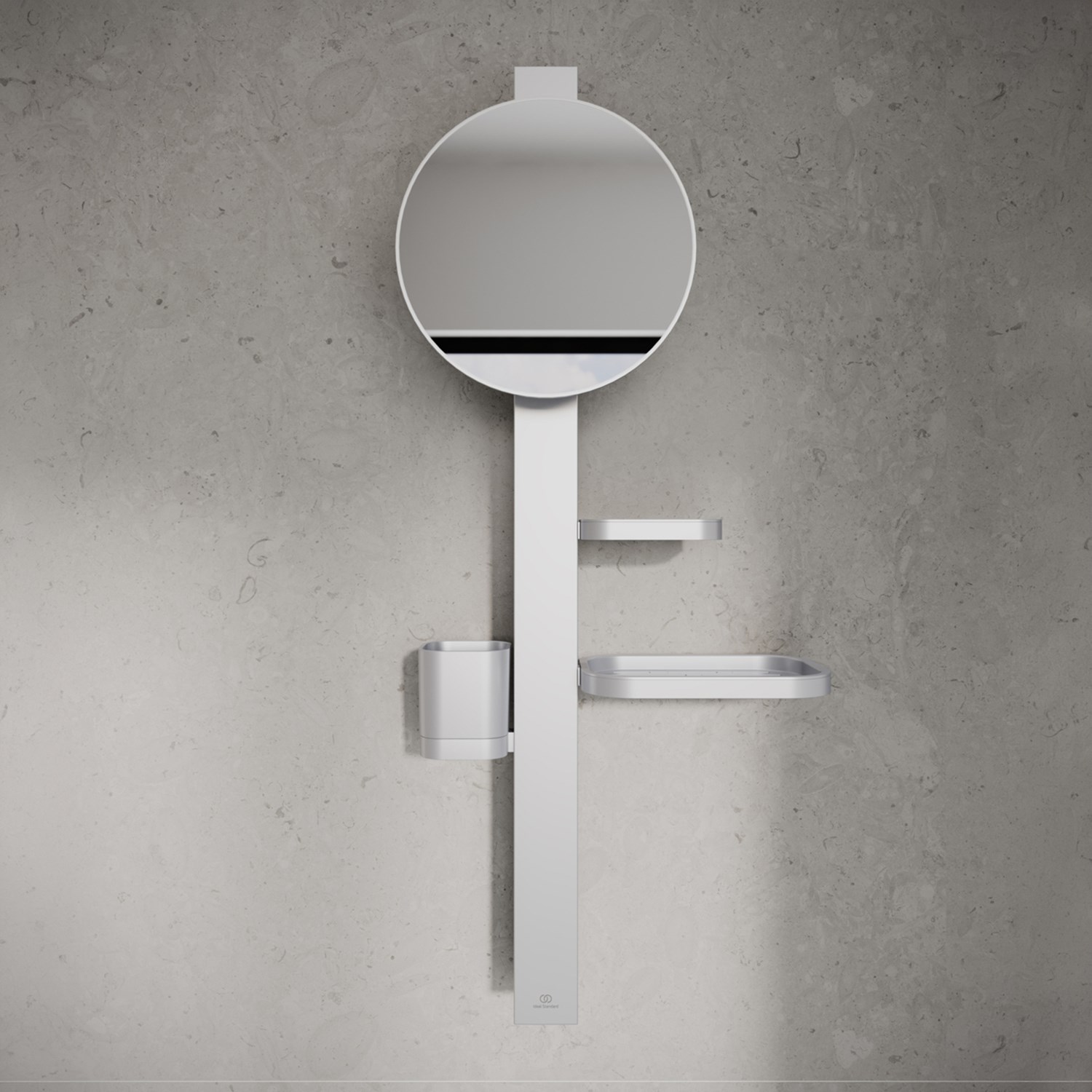 Ideal Standard Alu+ 200mm Magnifying Mirror & Beauty Bar