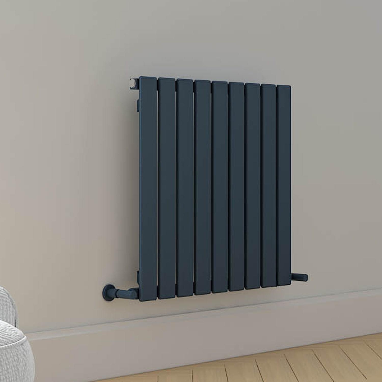 Plata Single Panel Horizontal Aluminium Radiator