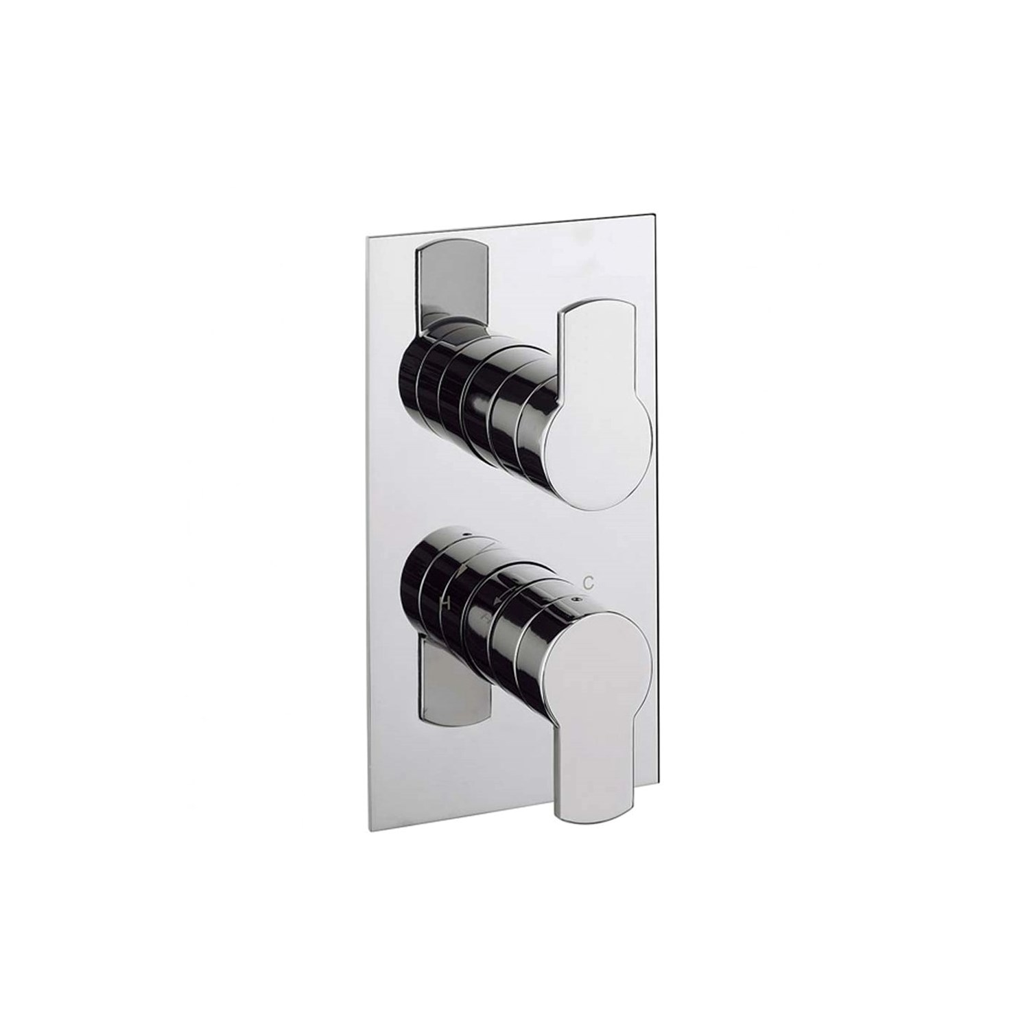 Crosswater Wisp 2 Outlet 2 Handle Concealed Thermostatic Shower Valve
