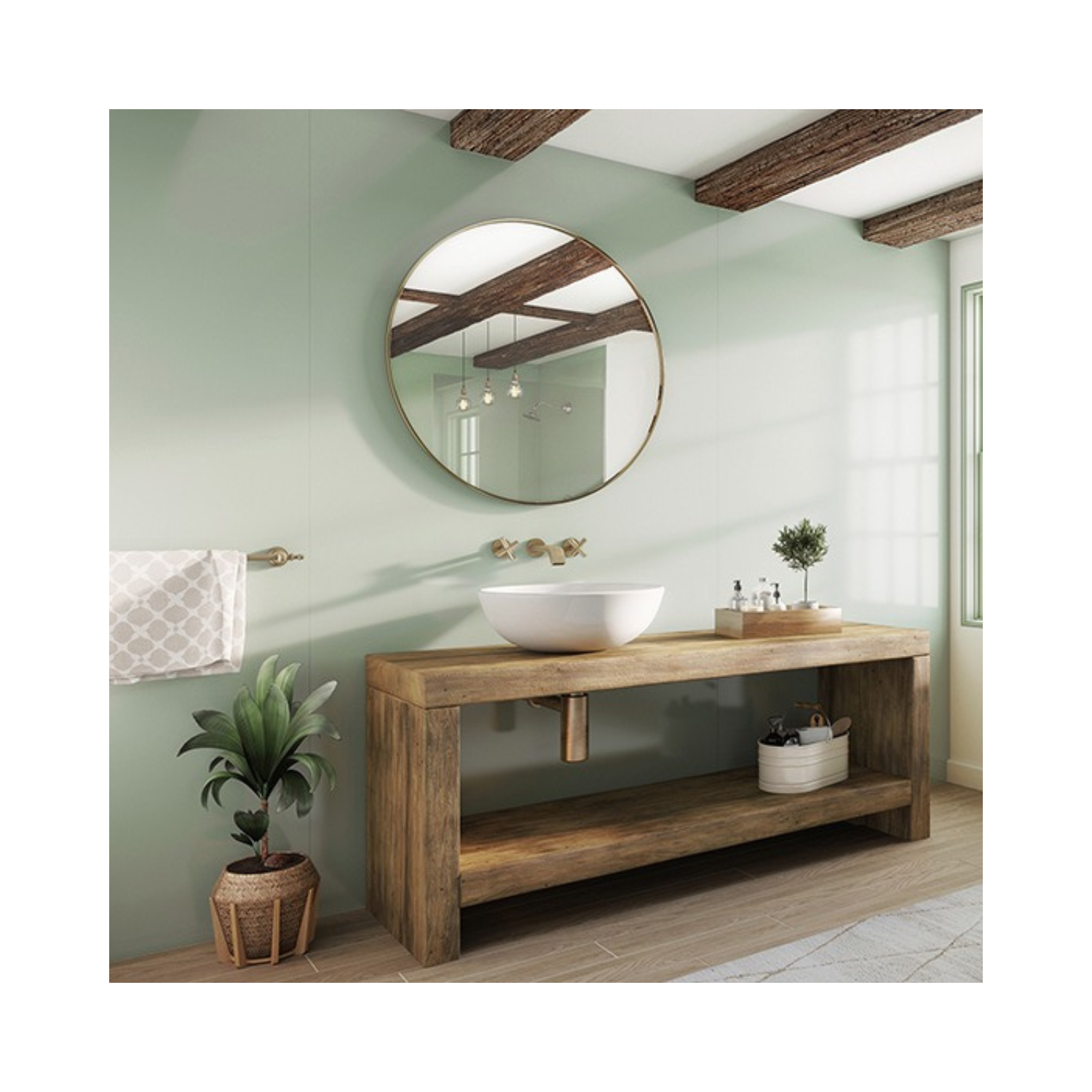 Showerwall Sage Acrylic Bathroom Wall Panel